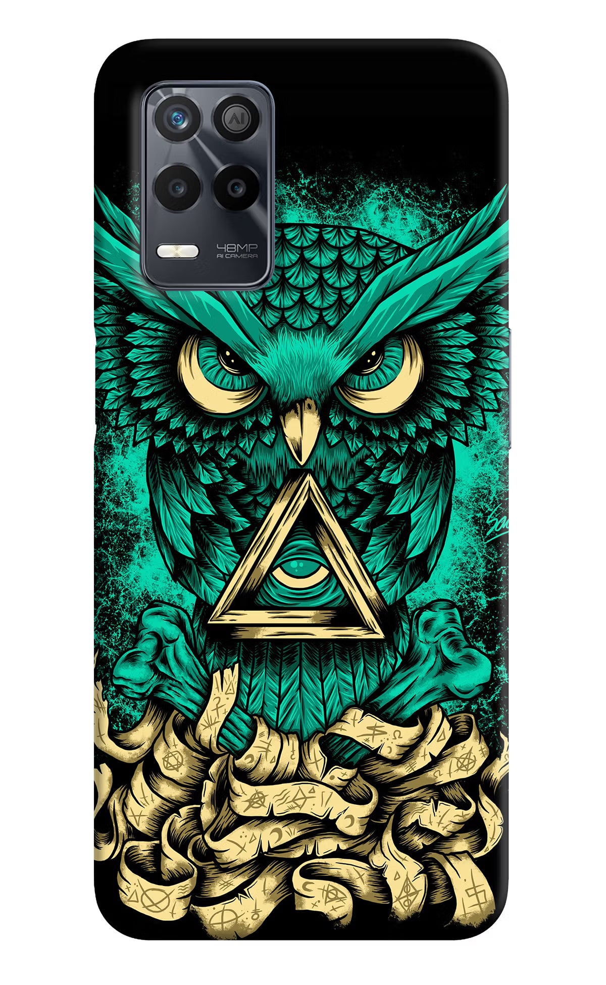 Green Owl Realme 9 5G Back Cover - Green Owl Realme 9 5G Back Cover Green Owl Realme 9 5G Back Cover