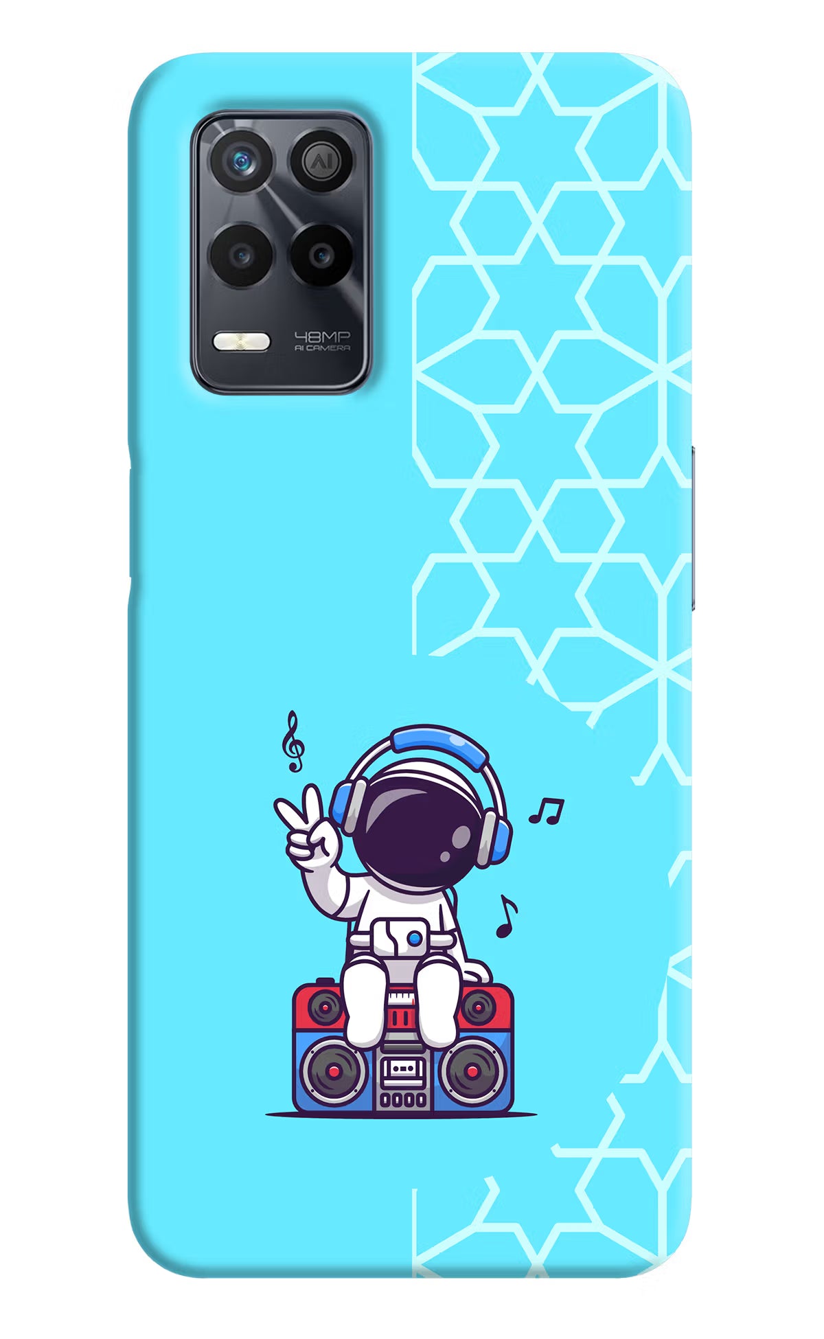 Cute Astronaut Chilling Realme 9 5G Back Cover - Cute Astronaut Chilling Realme 9 5G Back Cover Cute Astronaut Chilling Realme 9 5G Back Cover