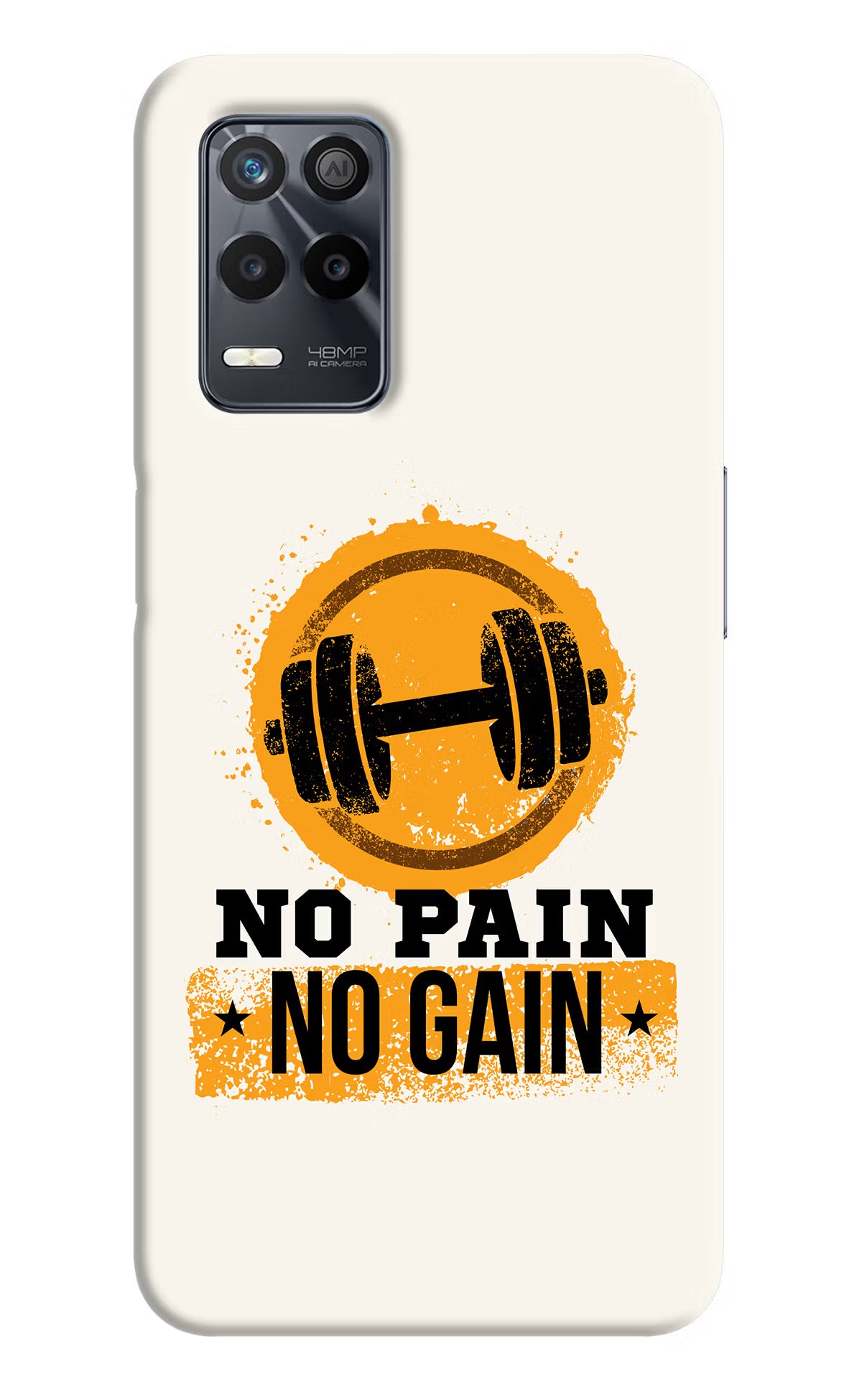 No Pain No Gain Realme 9 5G Back Cover - No Pain No Gain Realme 9 5G Back Cover No Pain No Gain Realme 9 5G Back Cover