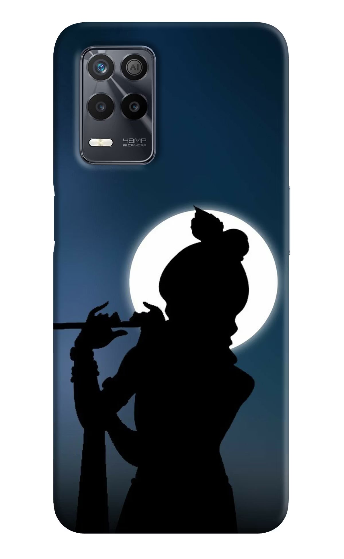 Shri Krishna Silhouette Realme 9 5G Back Cover - Shri Krishna Silhouette Realme 9 5G Back Cover Shri Krishna Silhouette Realme 9 5G Back Cover