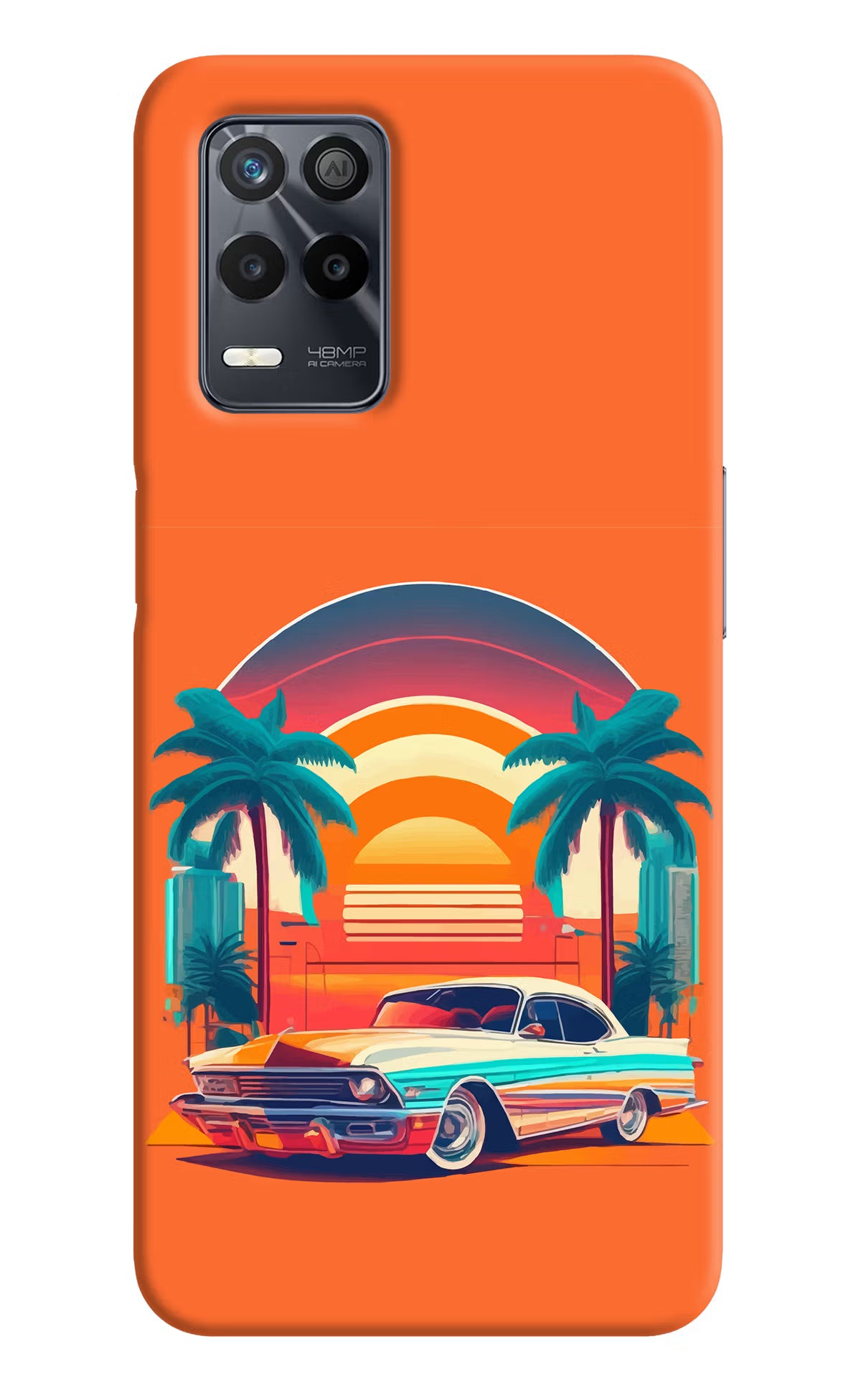 Palm Drive 80s Realme 9 5G Back Cover - Palm Drive 80s Realme 9 5G Back Cover Palm Drive 80s Realme 9 5G Back Cover