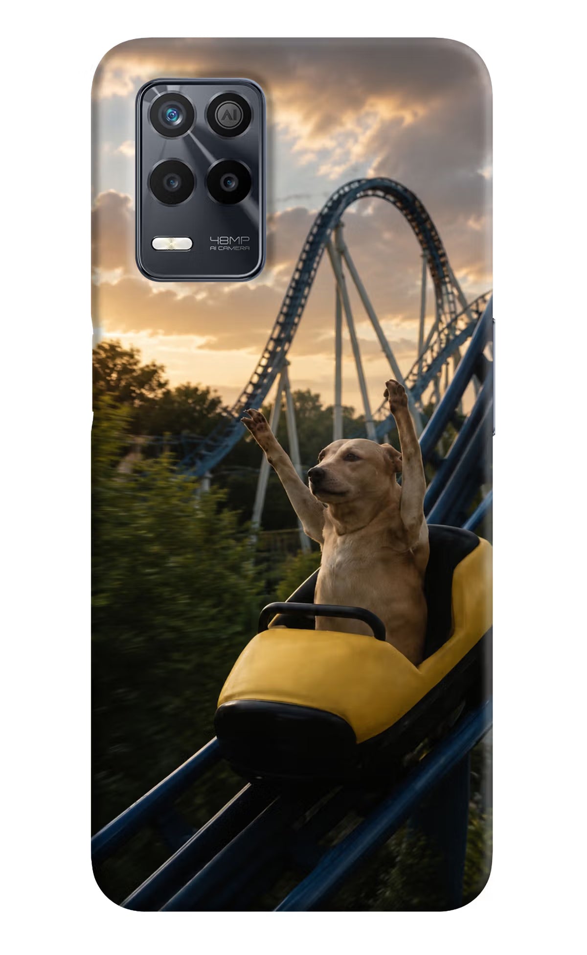 Rollercoaster Dog Realme 9 5G Back Cover - Rollercoaster Dog Realme 9 5G Back Cover Rollercoaster Dog Realme 9 5G Back Cover