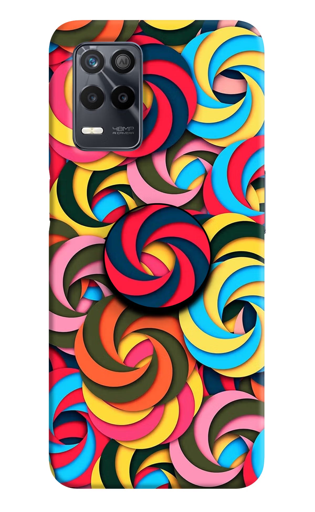 Spiral Pattern Realme 9 5G Pop Case - Spiral Pattern Realme 9 5G Pop Case Spiral Pattern Realme 9 5G Pop Case
