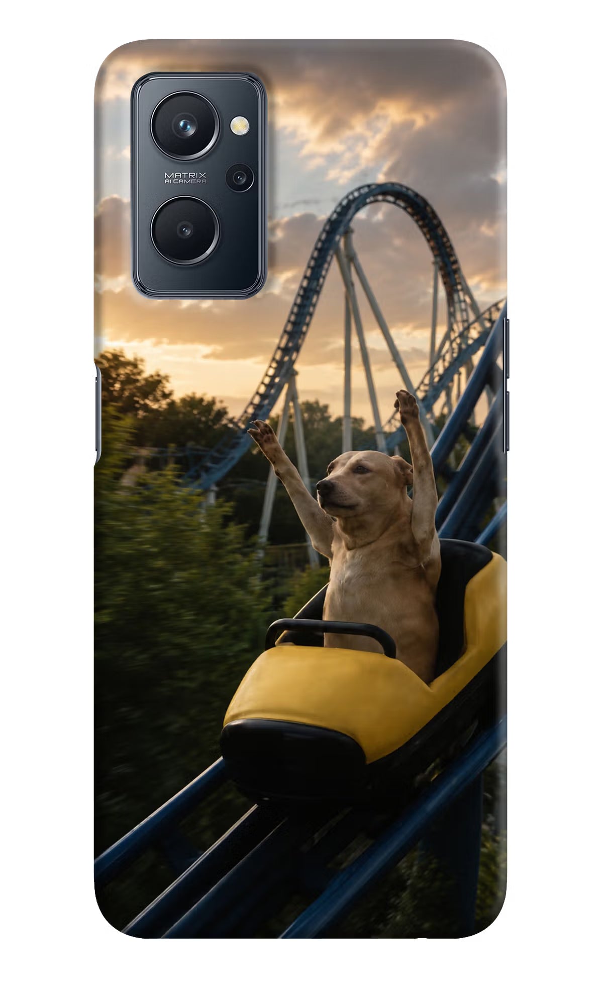 Rollercoaster Dog Realme 9i 4G Back Cover - Rollercoaster Dog Realme 9i 4G Back Cover Rollercoaster Dog Realme 9i 4G Back Cover