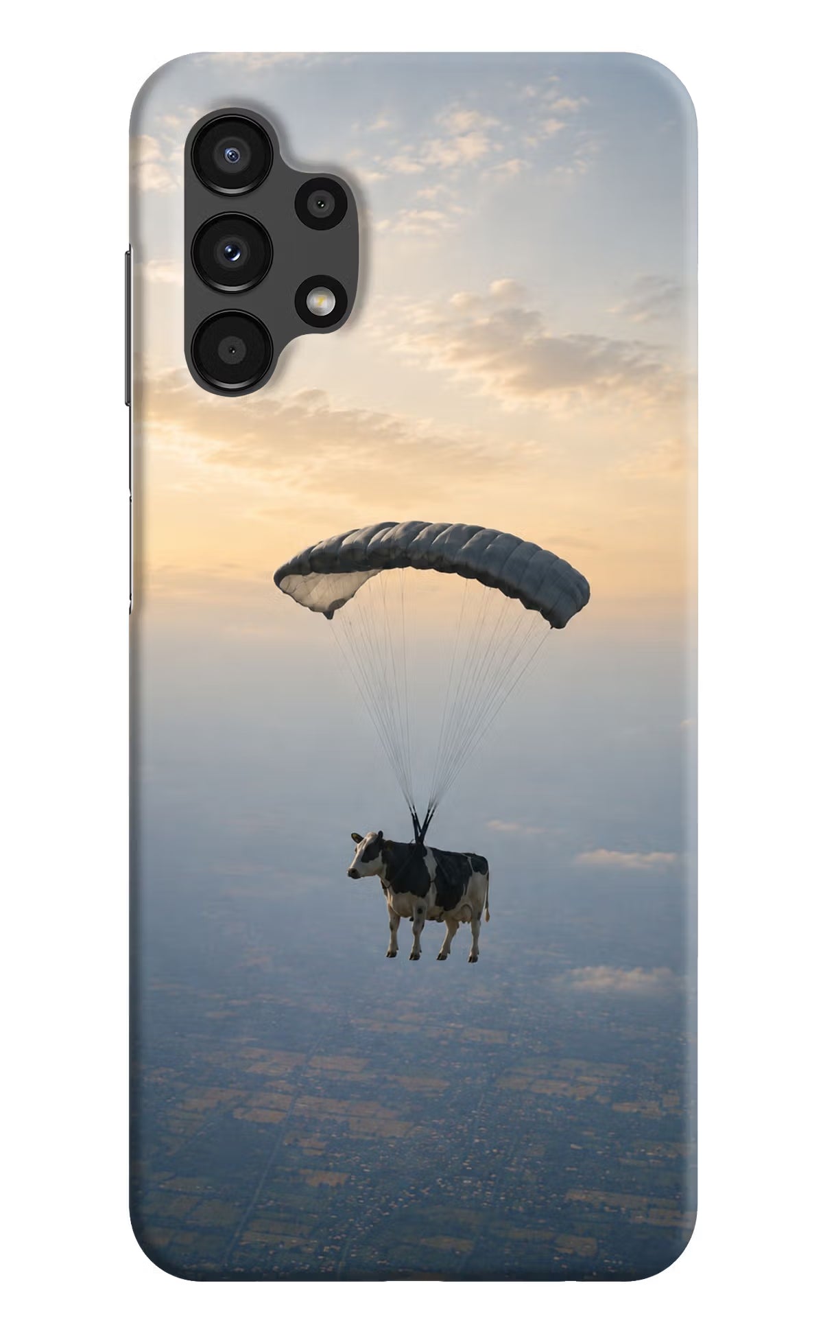 Skydiving Cow Samsung A13 4G Back Cover - Skydiving Cow Samsung A13 4G Back Cover Skydiving Cow Samsung A13 4G Back Cover