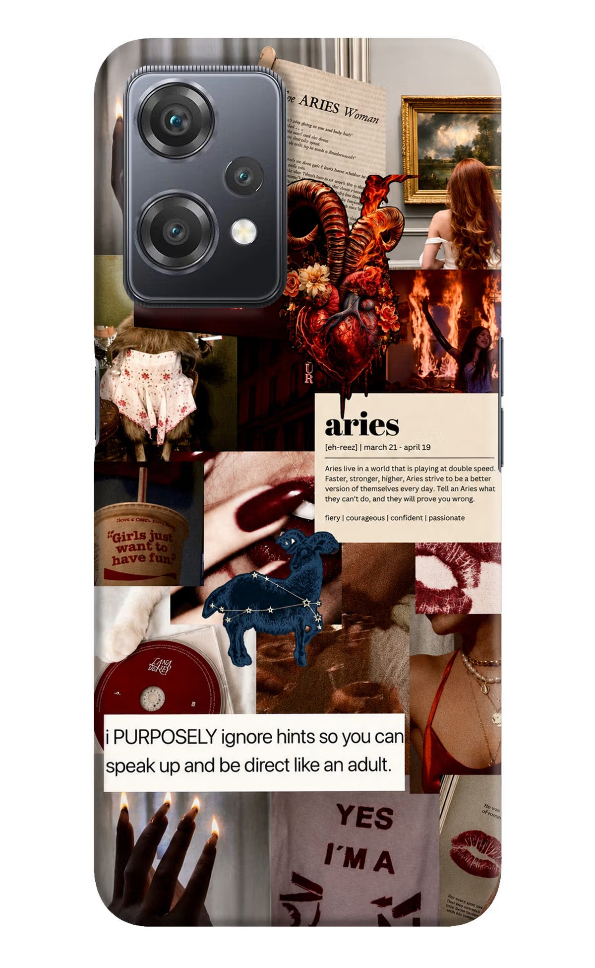 Zodiac Aries OnePlus Nord CE 2 Lite 5G Back Cover - Zodiac Aries OnePlus Nord CE 2 Lite 5G Back Cover Zodiac Aries OnePlus Nord CE 2 Lite 5G Back Cover