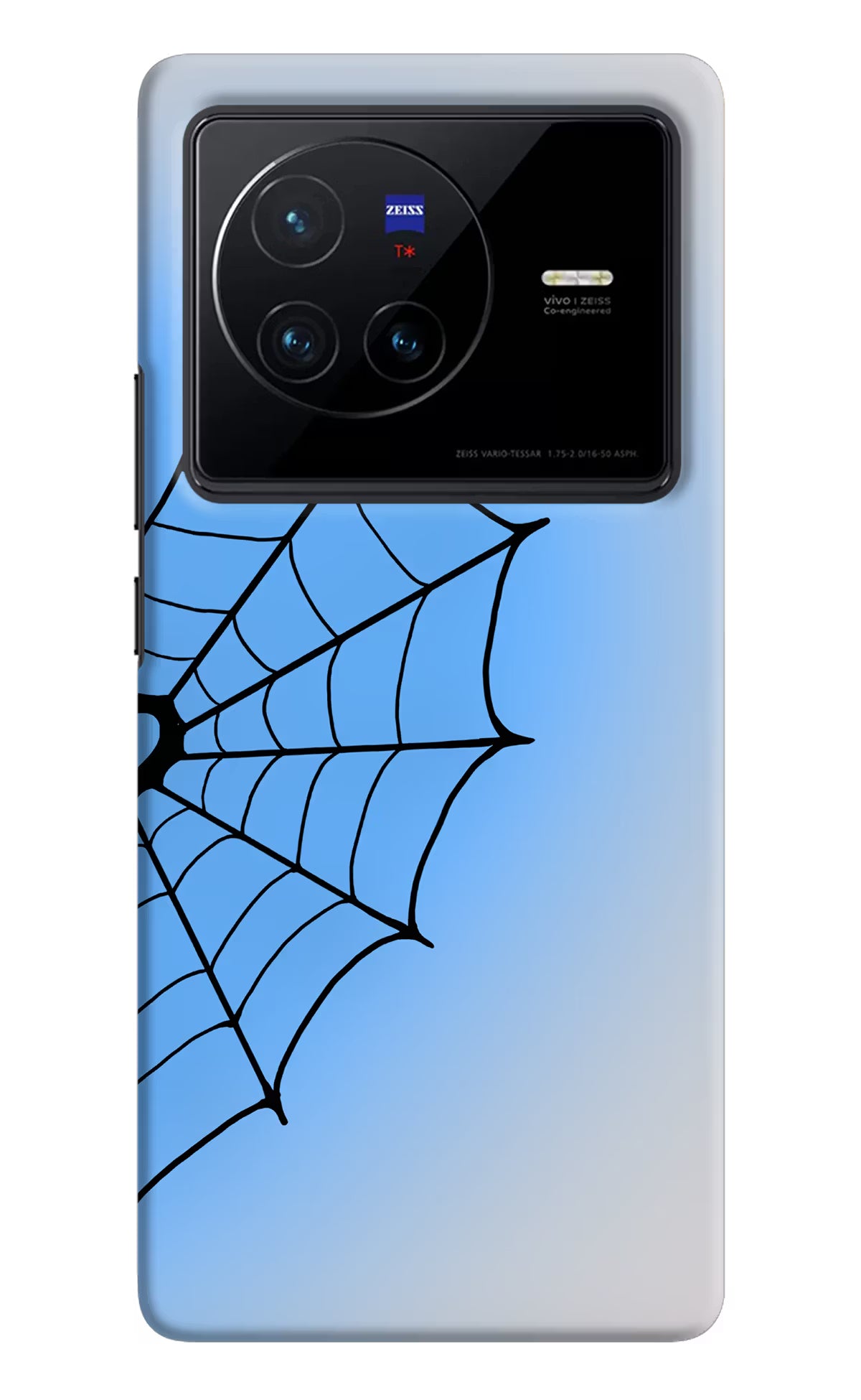 Blue Web Vivo X80 Back Cover - Blue Web Vivo X80 Back Cover Blue Web Vivo X80 Back Cover