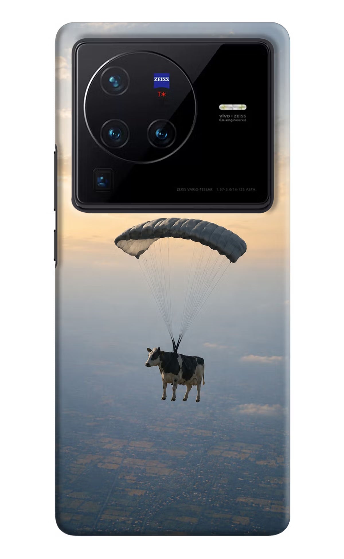Skydiving Cow Vivo X80 Pro Back Cover - Skydiving Cow Vivo X80 Pro Back Cover Skydiving Cow Vivo X80 Pro Back Cover
