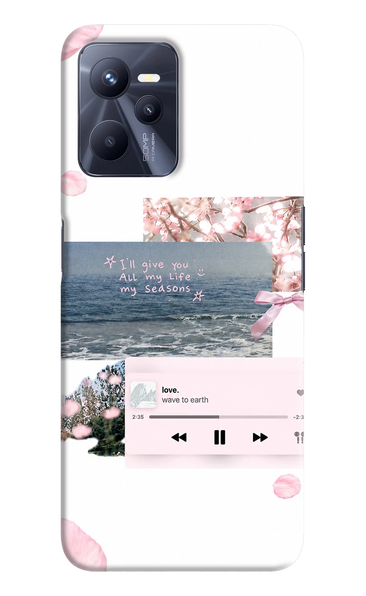 Wave to earth Realme C35 Back Cover - Wave to earth Realme C35 Back Cover Wave to earth Realme C35 Back Cover