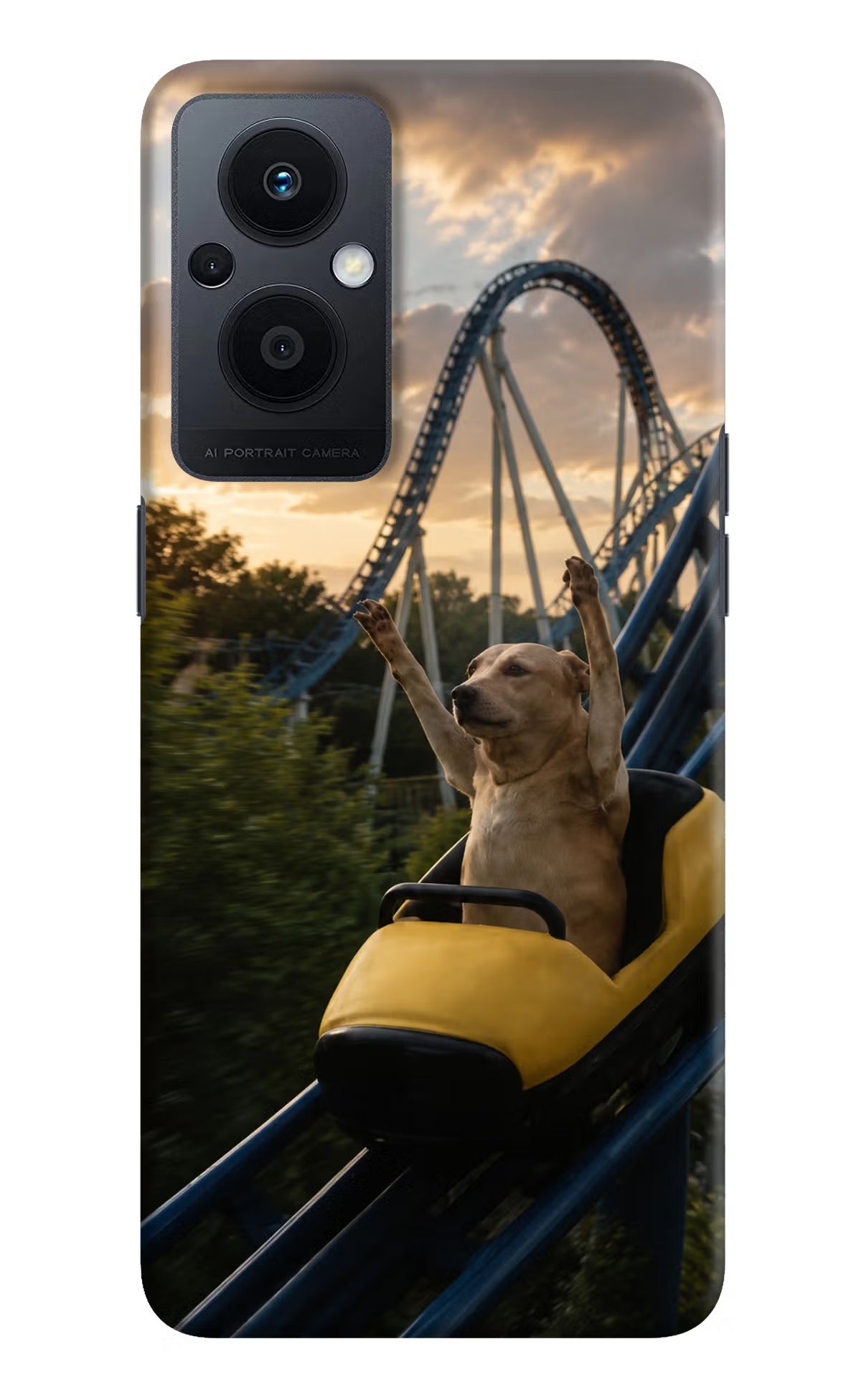 Rollercoaster Dog Oppo F21 Pro 5G Back Cover - Rollercoaster Dog Oppo F21 Pro 5G Back Cover Rollercoaster Dog Oppo F21 Pro 5G Back Cover