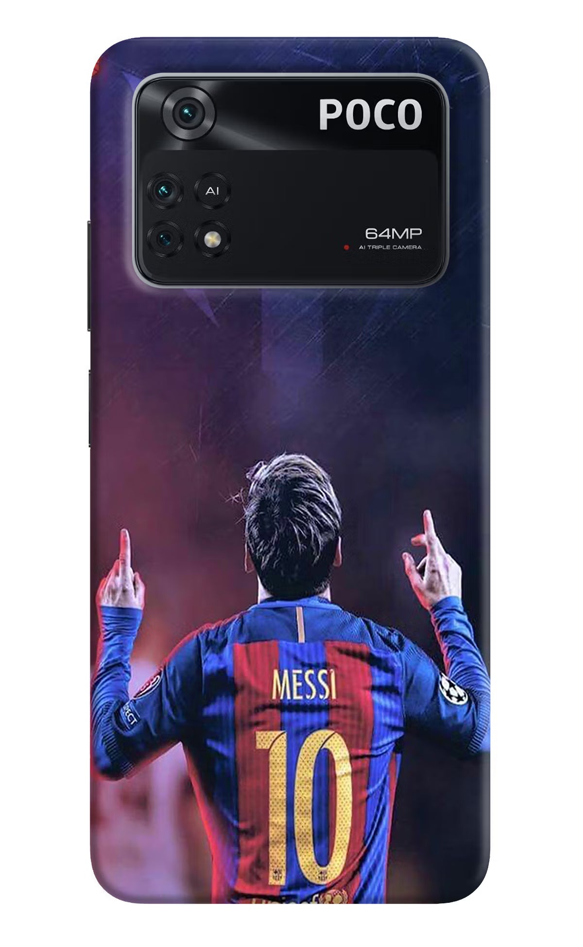 Messi Poco M4 Pro 4G Back Cover - Messi Poco M4 Pro 4G Back Cover Messi Poco M4 Pro 4G Back Cover