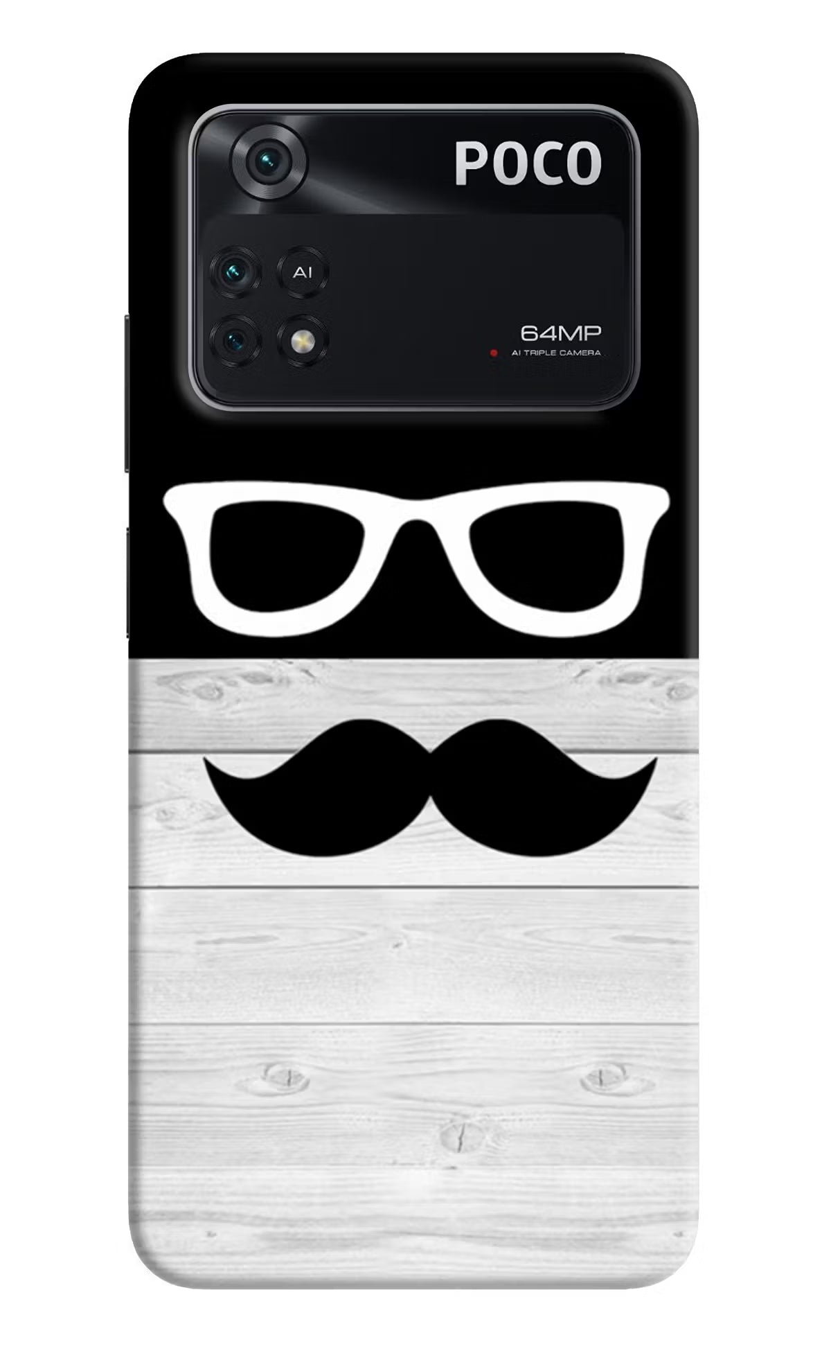 Mustache Poco M4 Pro 4G Back Cover - Mustache Poco M4 Pro 4G Back Cover Mustache Poco M4 Pro 4G Back Cover