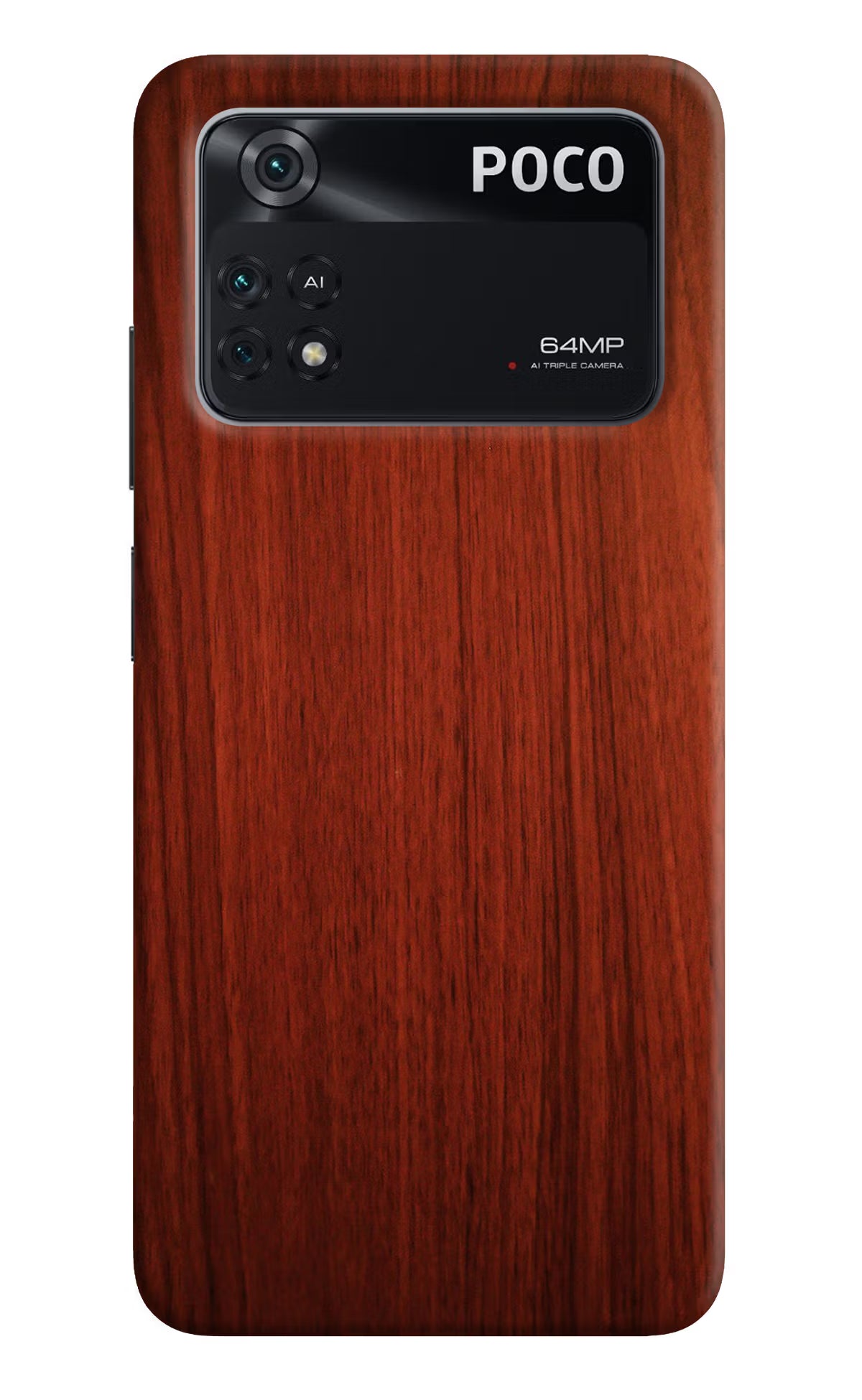 Wooden Plain Pattern Poco M4 Pro 4G Back Cover - Wooden Plain Pattern Poco M4 Pro 4G Back Cover Wooden Plain Pattern Poco M4 Pro 4G Back Cover