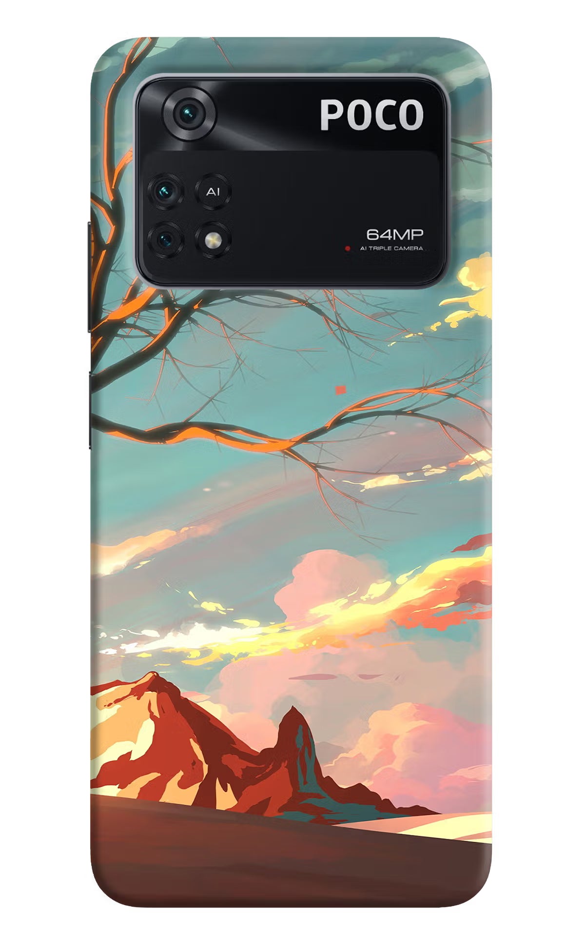Scenery Poco M4 Pro 4G Back Cover - Scenery Poco M4 Pro 4G Back Cover Scenery Poco M4 Pro 4G Back Cover