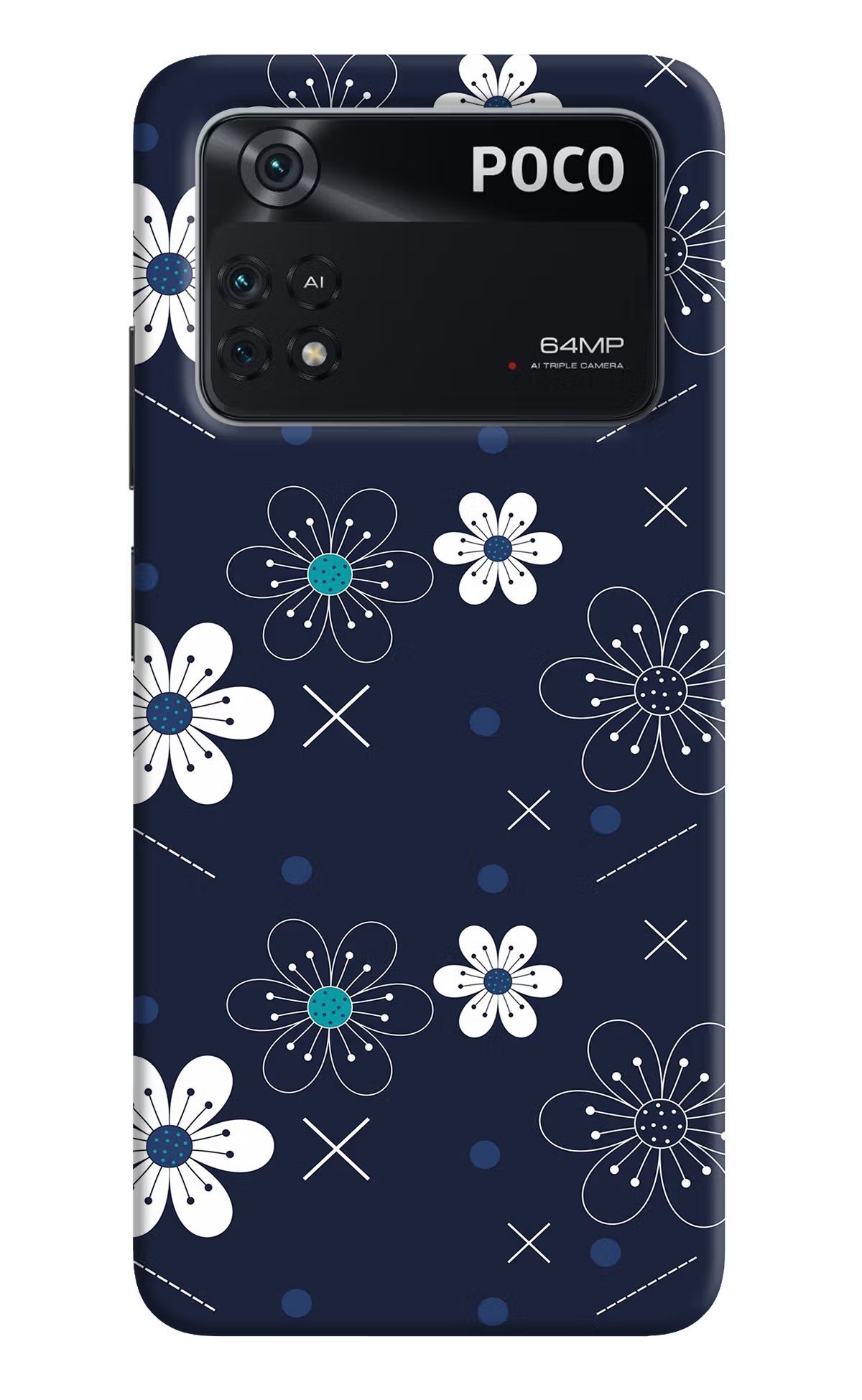 Flowers Poco M4 Pro 4G Back Cover - Flowers Poco M4 Pro 4G Back Cover Flowers Poco M4 Pro 4G Back Cover