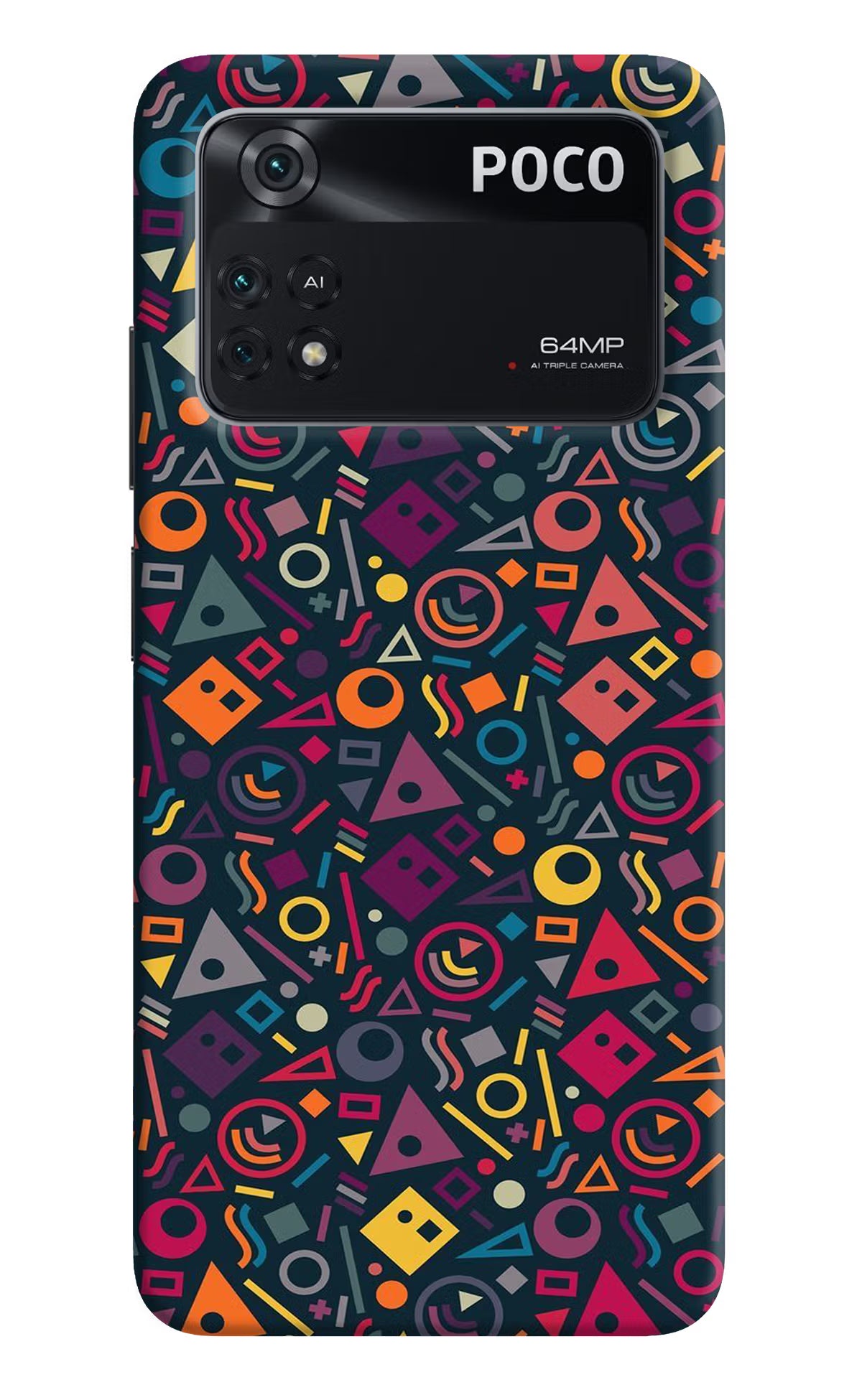 Geometric Abstract Poco M4 Pro 4G Back Cover - Geometric Abstract Poco M4 Pro 4G Back Cover Geometric Abstract Poco M4 Pro 4G Back Cover