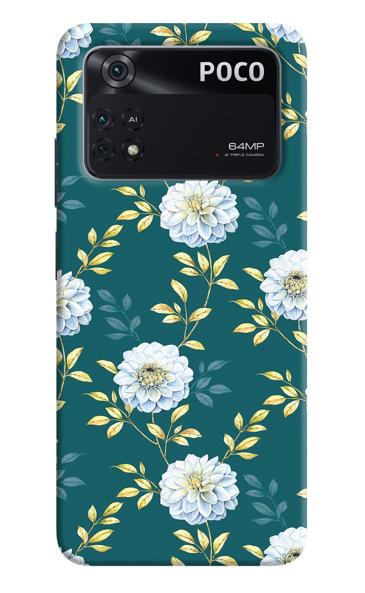 Flowers Poco M4 Pro 4G Back Cover - Flowers Poco M4 Pro 4G Back Cover Flowers Poco M4 Pro 4G Back Cover