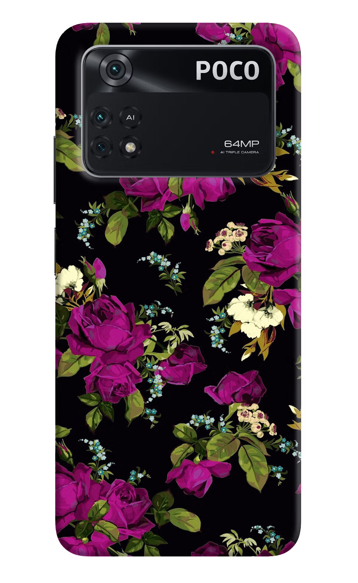 Flowers Poco M4 Pro 4G Back Cover - Flowers Poco M4 Pro 4G Back Cover Flowers Poco M4 Pro 4G Back Cover