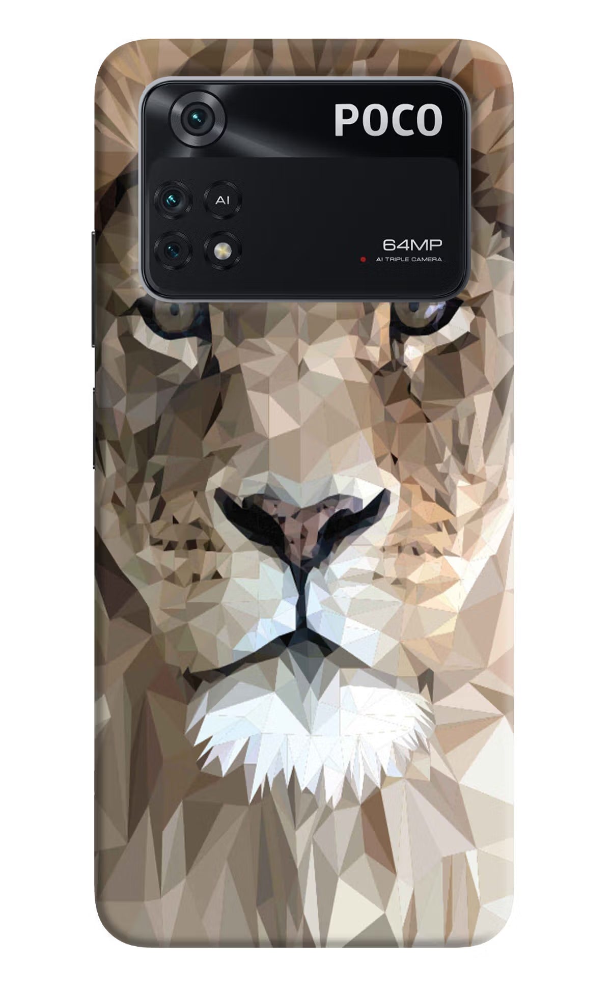 Lion Art Poco M4 Pro 4G Back Cover - Lion Art Poco M4 Pro 4G Back Cover Lion Art Poco M4 Pro 4G Back Cover