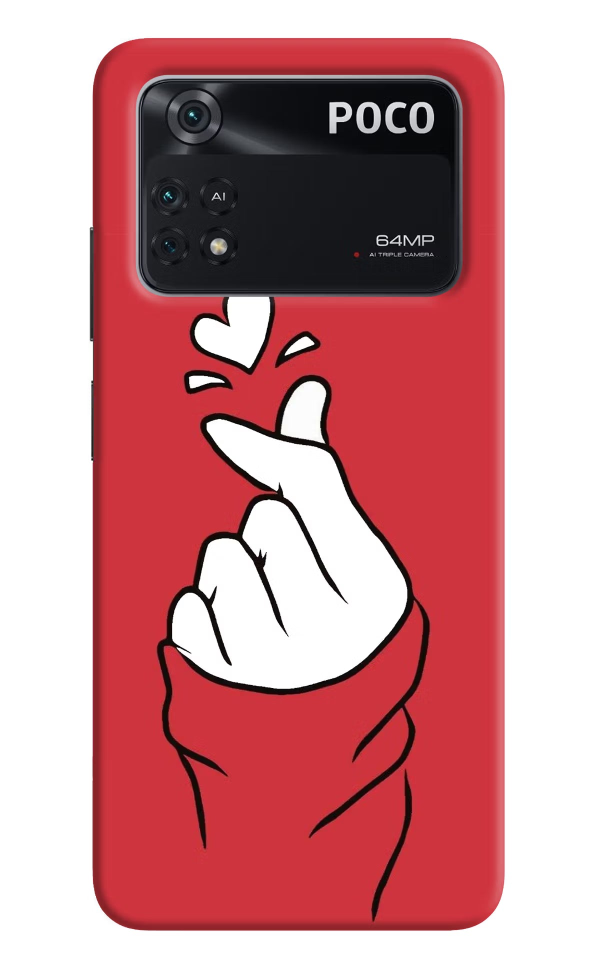 Korean Love Sign Poco M4 Pro 4G Back Cover - Korean Love Sign Poco M4 Pro 4G Back Cover Korean Love Sign Poco M4 Pro 4G Back Cover