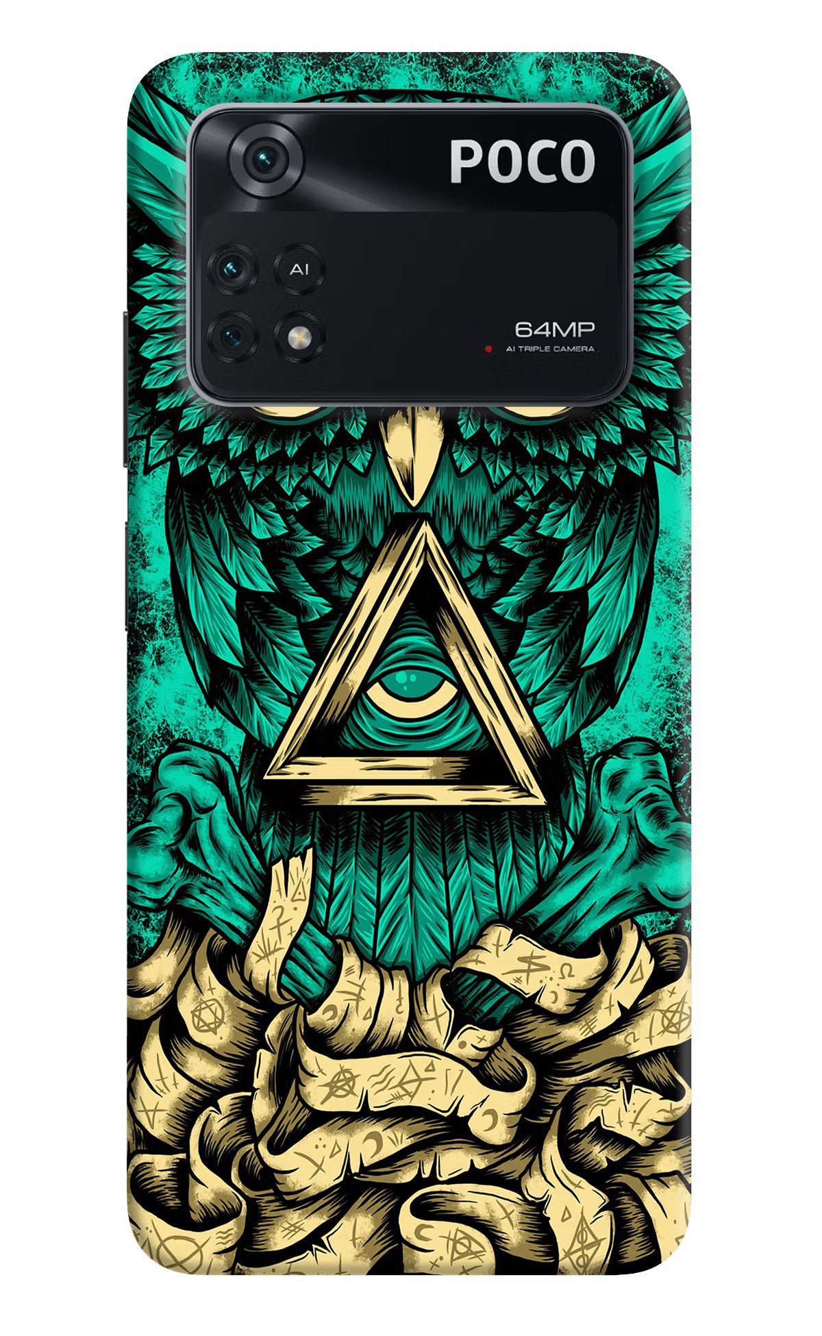 Green Owl Poco M4 Pro 4G Back Cover - Green Owl Poco M4 Pro 4G Back Cover Green Owl Poco M4 Pro 4G Back Cover