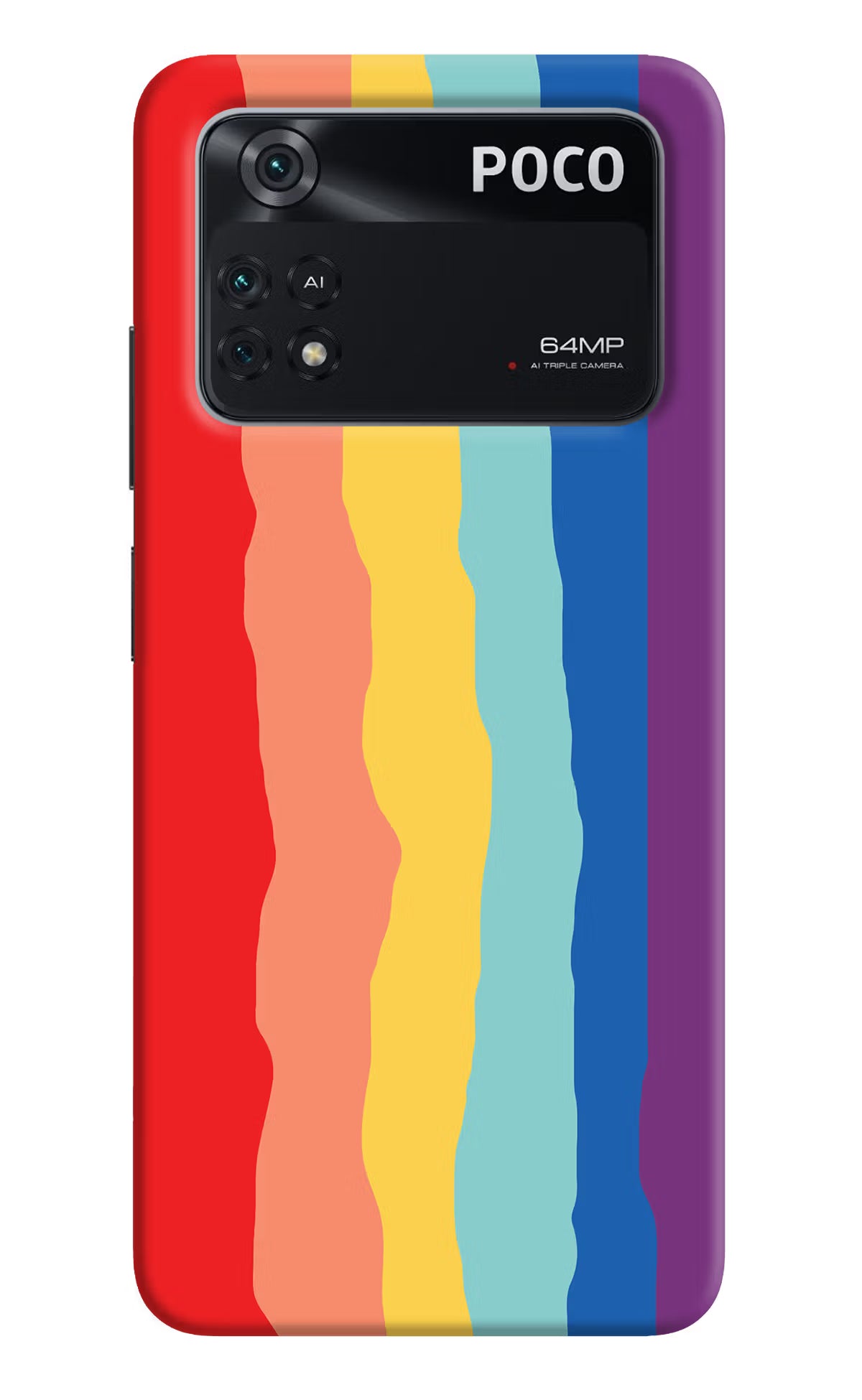 Rainbow Poco M4 Pro 4G Back Cover - Rainbow Poco M4 Pro 4G Back Cover Rainbow Poco M4 Pro 4G Back Cover