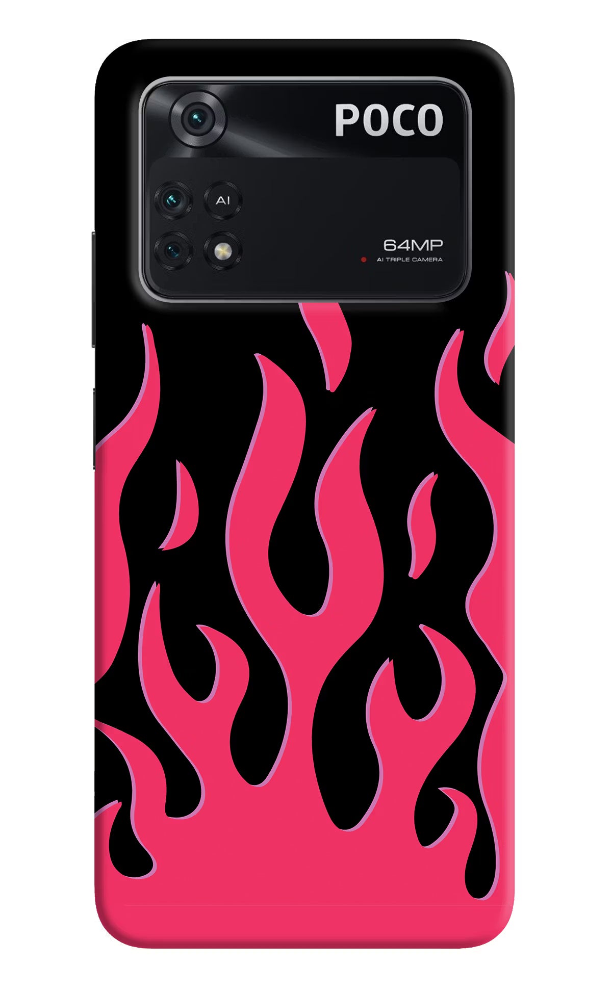 Fire Flames Poco M4 Pro 4G Back Cover - Fire Flames Poco M4 Pro 4G Back Cover Fire Flames Poco M4 Pro 4G Back Cover
