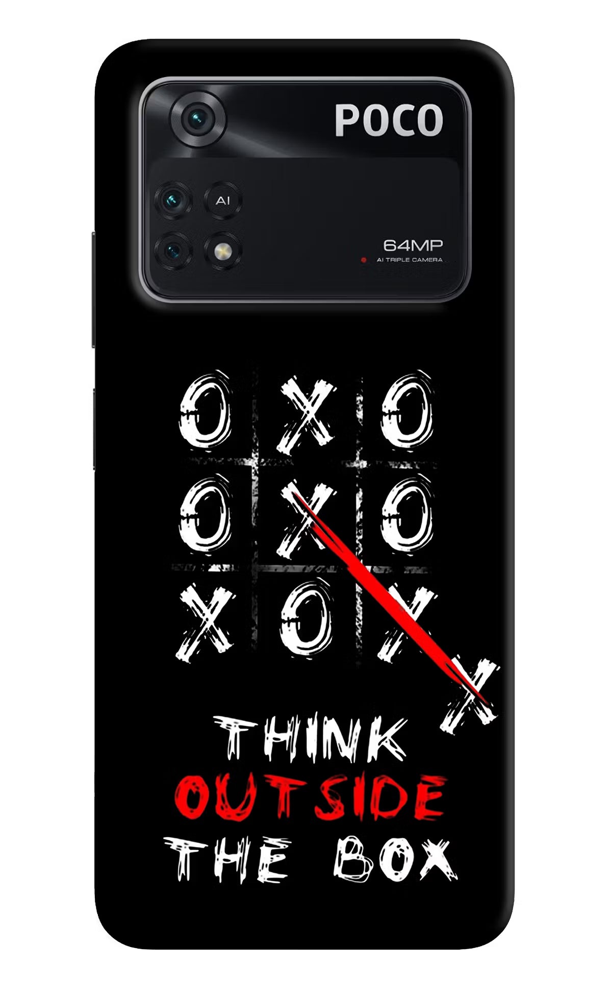 Think out of the BOX Poco M4 Pro 4G Back Cover - Think out of the BOX Poco M4 Pro 4G Back Cover Think out of the BOX Poco M4 Pro 4G Back Cover