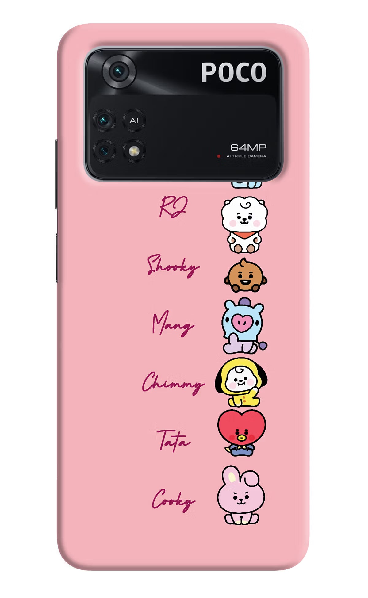 BTS names Poco M4 Pro 4G Back Cover - BTS names Poco M4 Pro 4G Back Cover BTS names Poco M4 Pro 4G Back Cover