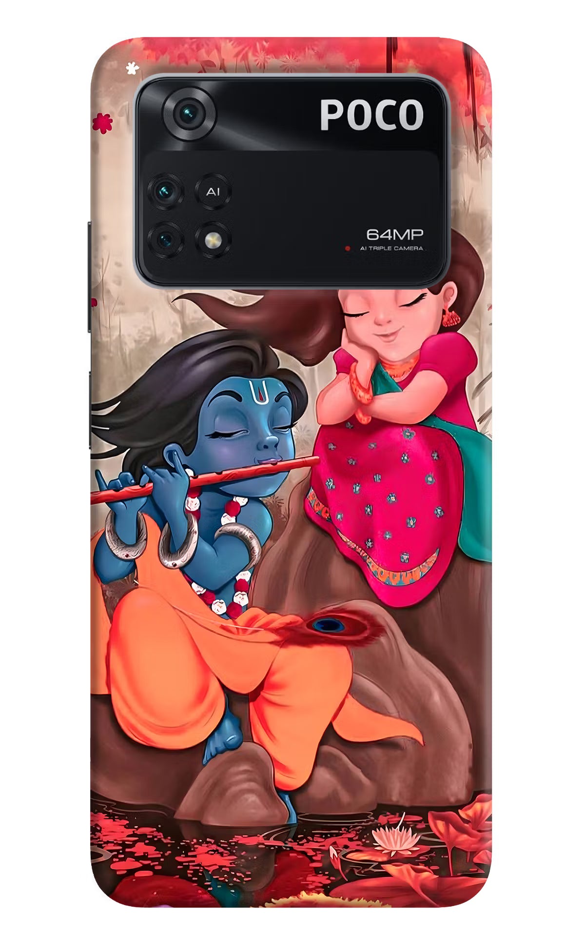 Radhe Krishna Poco M4 Pro 4G Back Cover - Radhe Krishna Poco M4 Pro 4G Back Cover Radhe Krishna Poco M4 Pro 4G Back Cover
