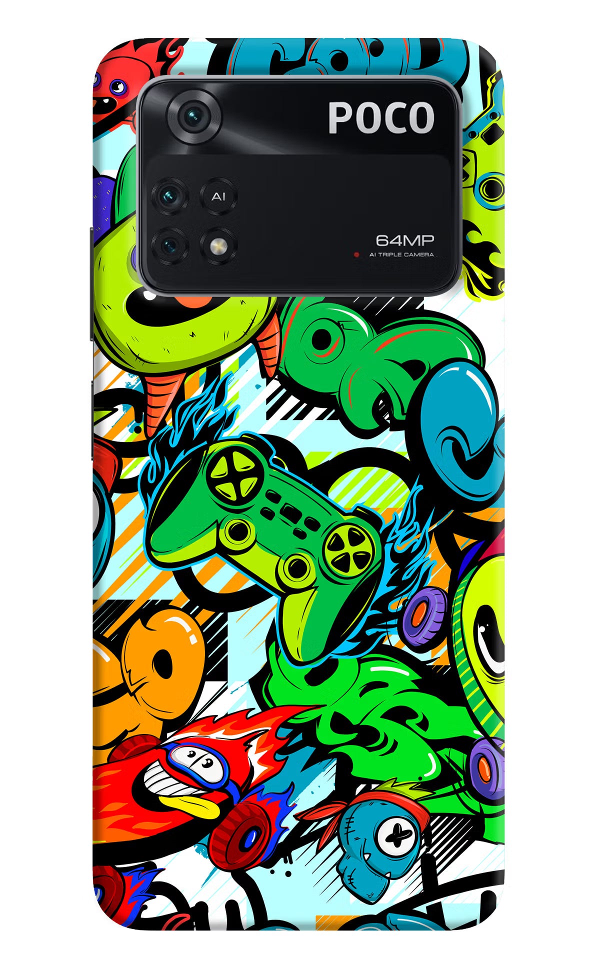 Game Doodle Poco M4 Pro 4G Back Cover - Game Doodle Poco M4 Pro 4G Back Cover Game Doodle Poco M4 Pro 4G Back Cover