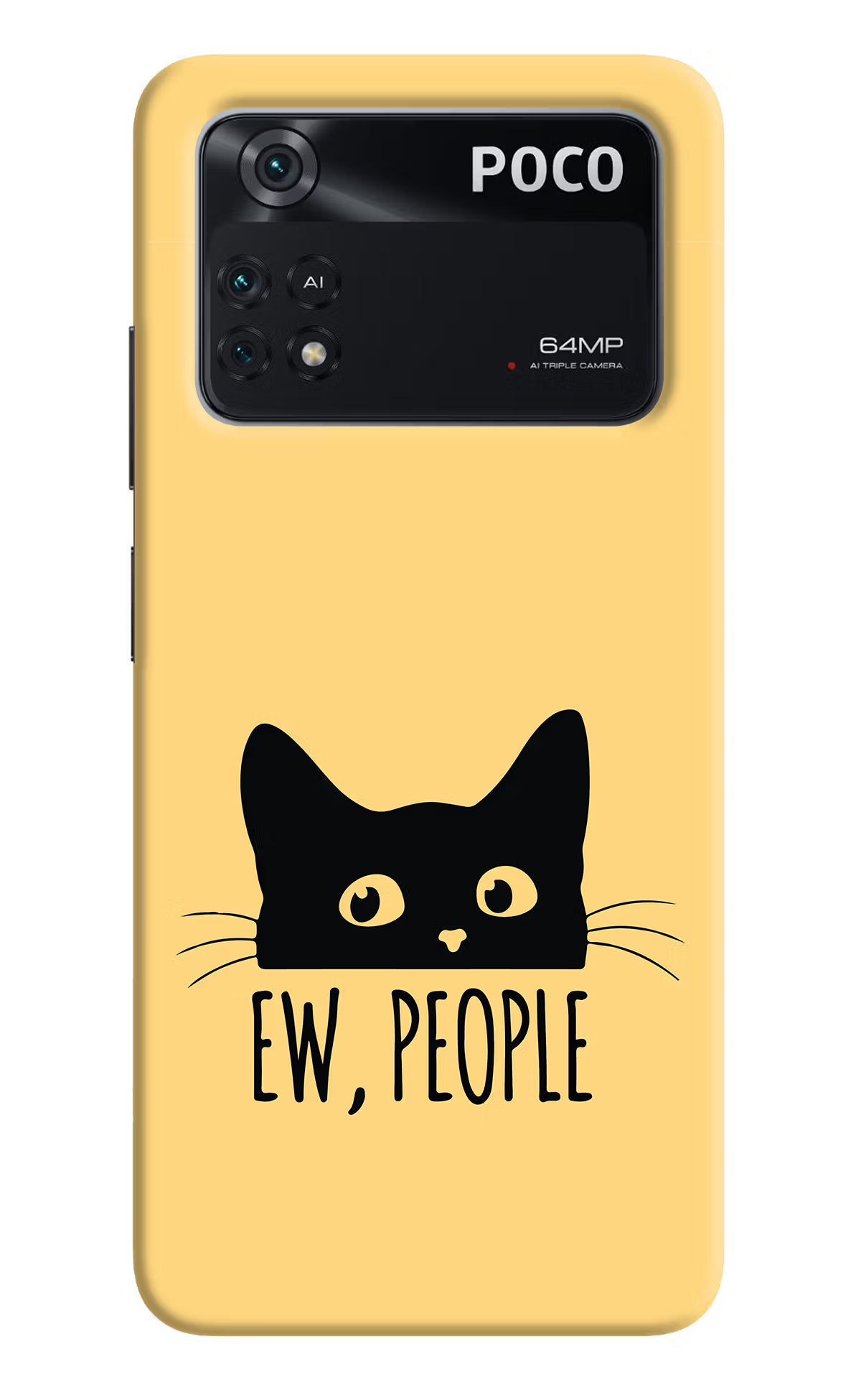 Ew People Catitude Poco M4 Pro 4G Back Cover - Ew People Catitude Poco M4 Pro 4G Back Cover Ew People Catitude Poco M4 Pro 4G Back Cover