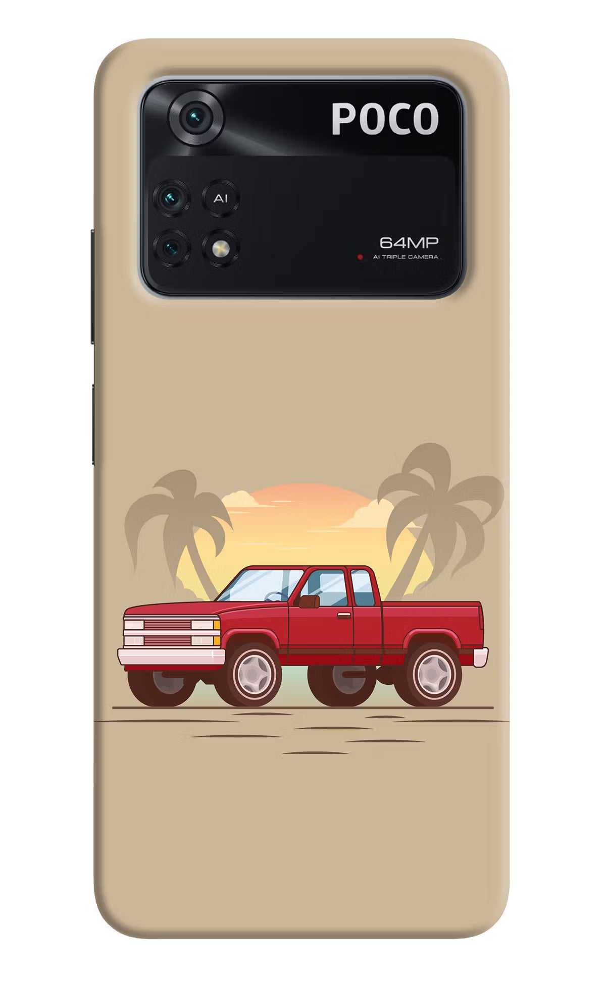 Desert Classic Drive Poco M4 Pro 4G Back Cover