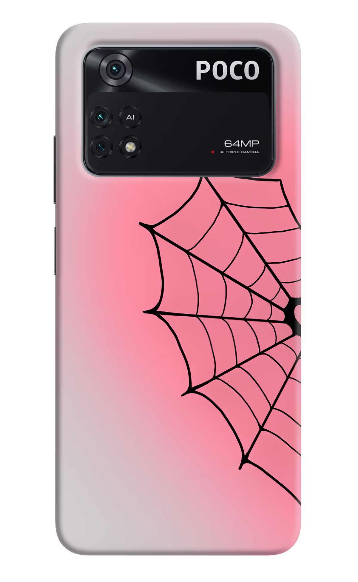 Pink Web Poco M4 Pro 4G Back Cover - Pink Web Poco M4 Pro 4G Back Cover Pink Web Poco M4 Pro 4G Back Cover