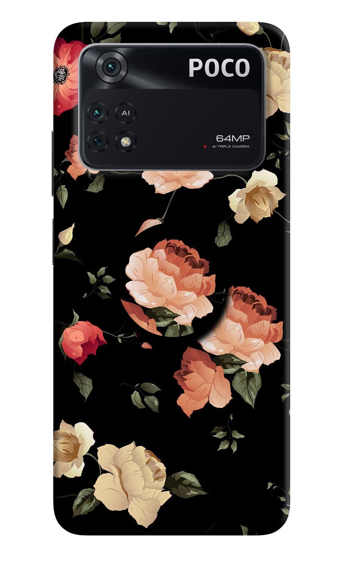 Flowers Poco M4 Pro 4G Pop Case - Flowers Poco M4 Pro 4G Pop Case Flowers Poco M4 Pro 4G Pop Case