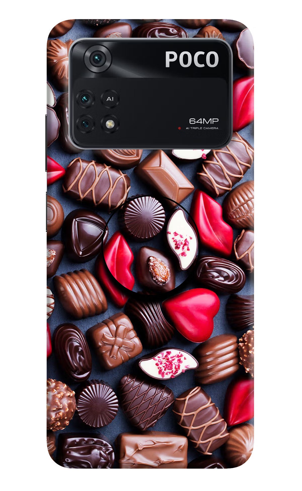 Chocolates Poco M4 Pro 4G Pop Case - Chocolates Poco M4 Pro 4G Pop Case Chocolates Poco M4 Pro 4G Pop Case