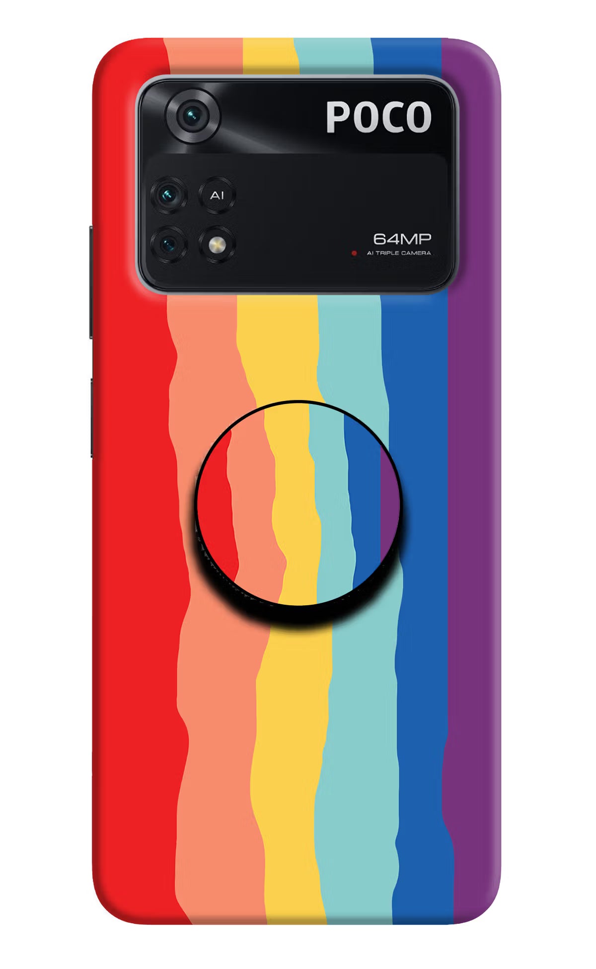 Rainbow Poco M4 Pro 4G Pop Case - Rainbow Poco M4 Pro 4G Pop Case Rainbow Poco M4 Pro 4G Pop Case