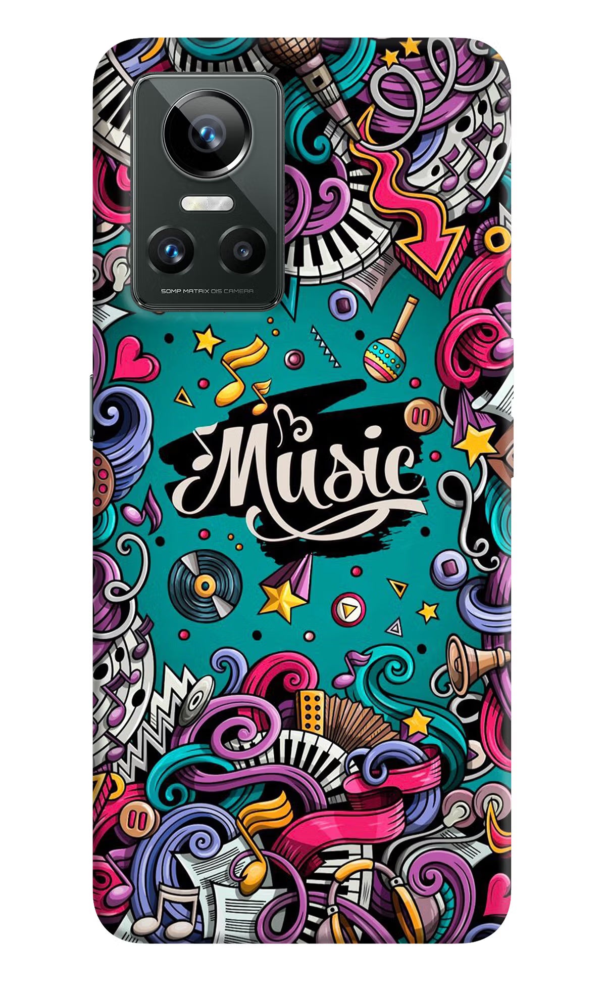 Music Graffiti Realme GT Neo 3 Back Cover
