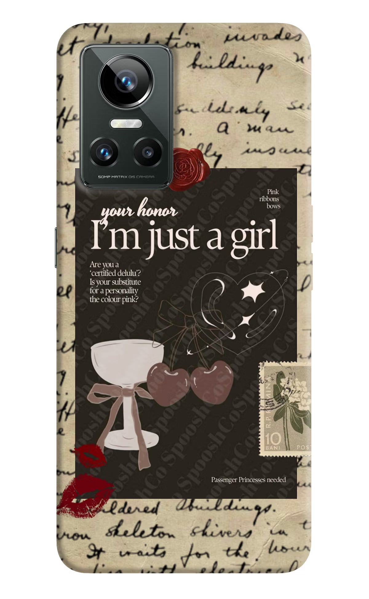 I am just a girl Realme GT Neo 3 Back Cover