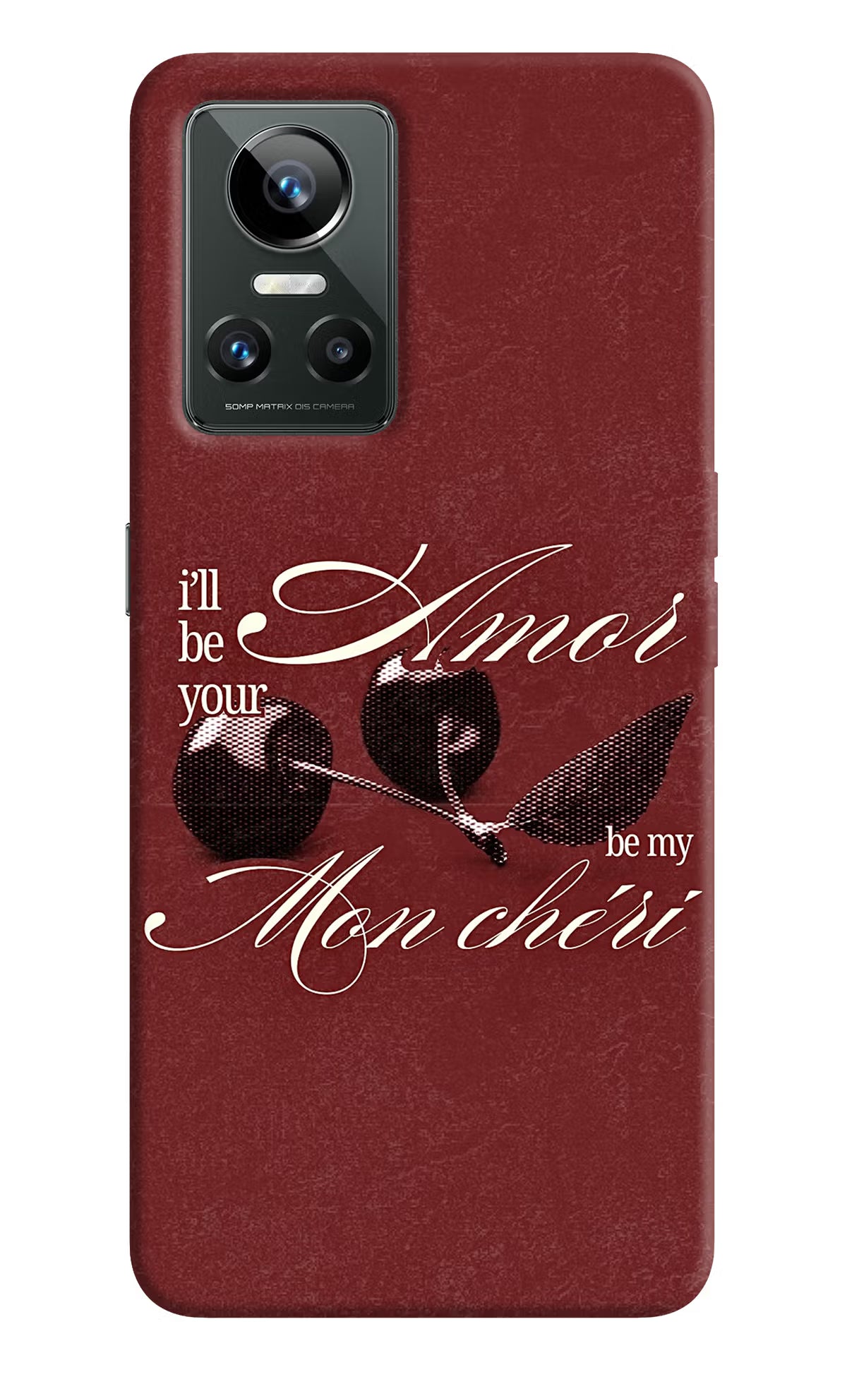Velvet Cherry Realme GT Neo 3 Back Cover - Velvet Cherry Realme GT Neo 3 Back Cover Velvet Cherry Realme GT Neo 3 Back Cover