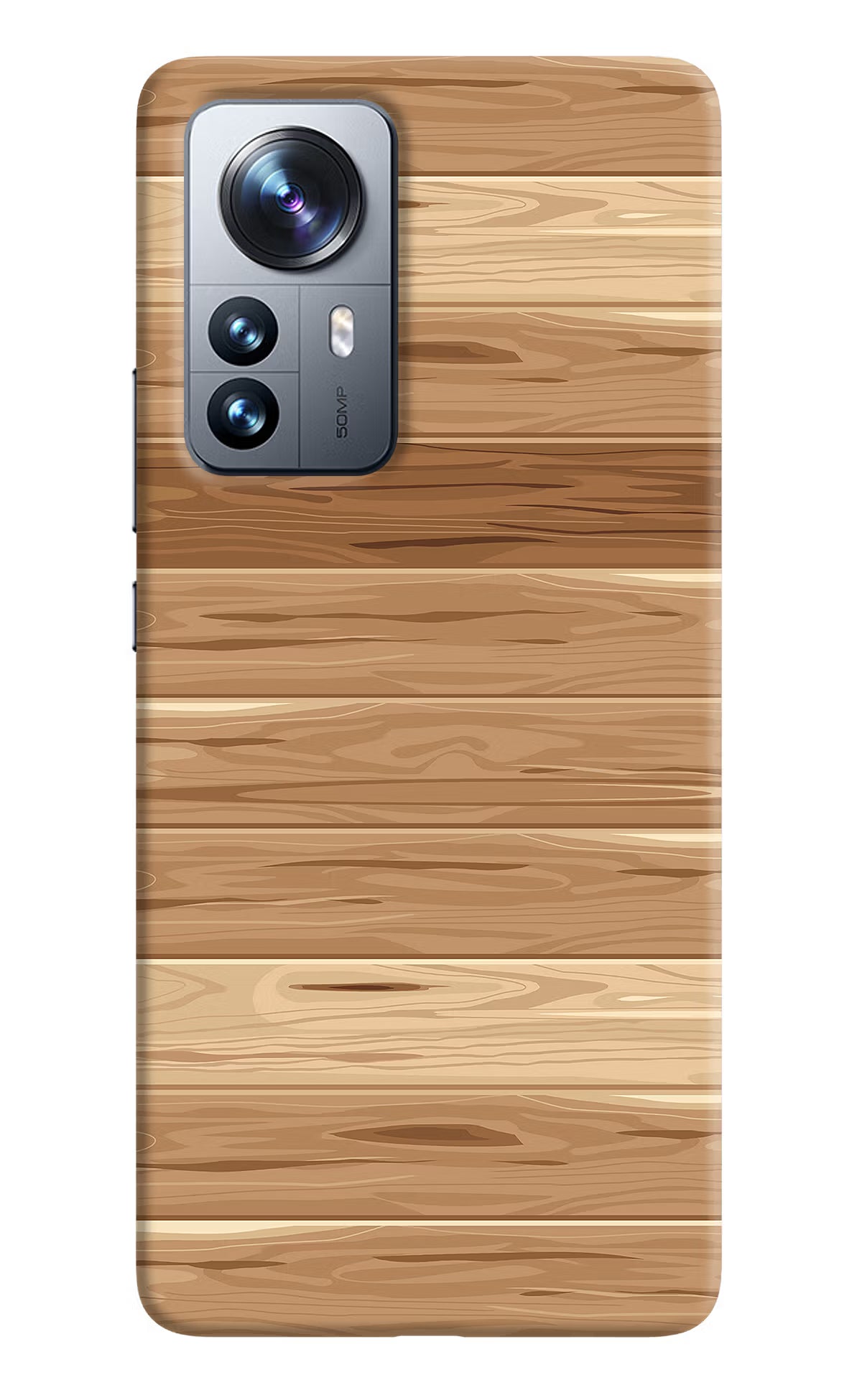Wooden Vector Mi 12 Pro 5G Back Cover