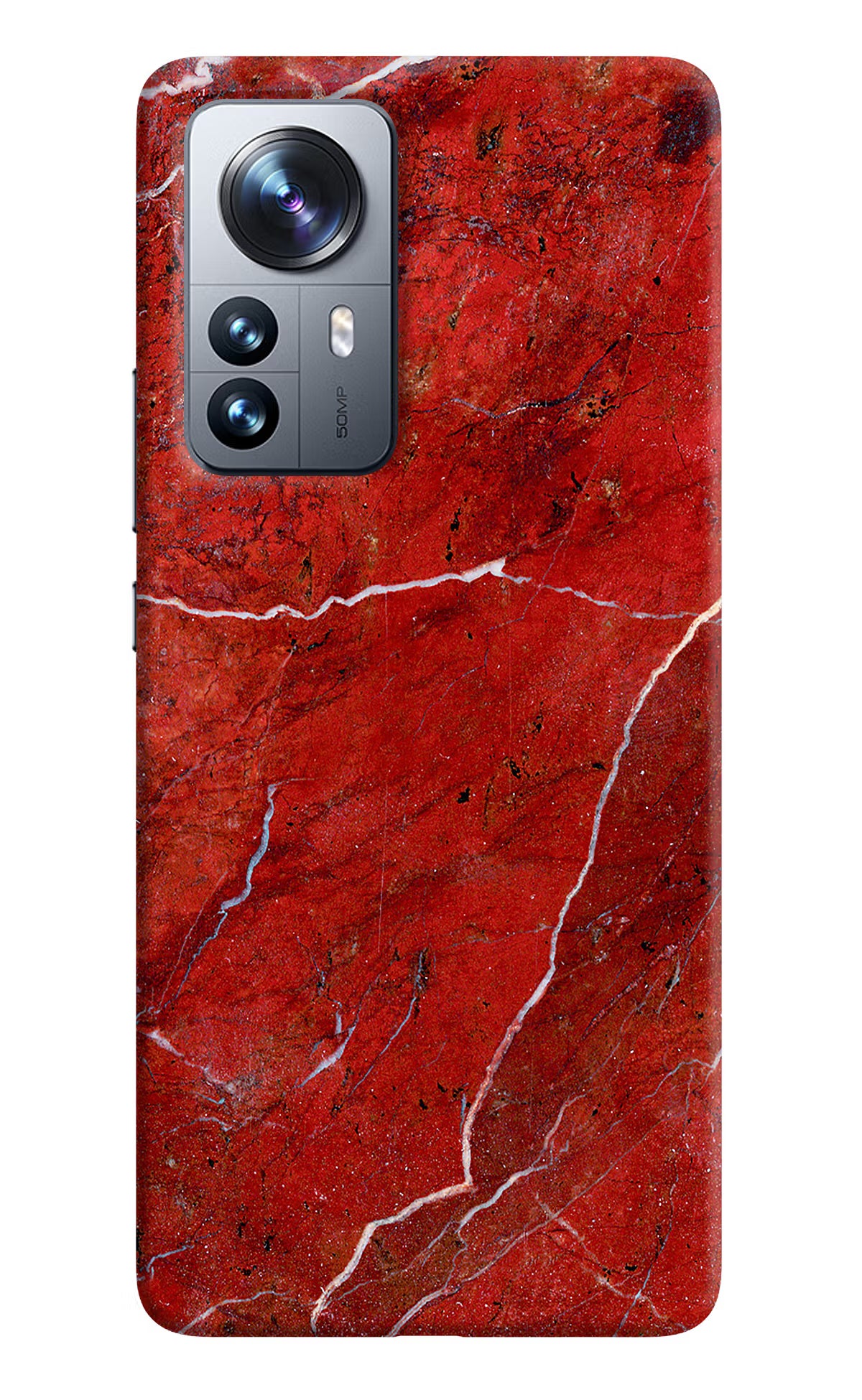 Red Marble Design Mi 12 Pro 5G Back Cover
