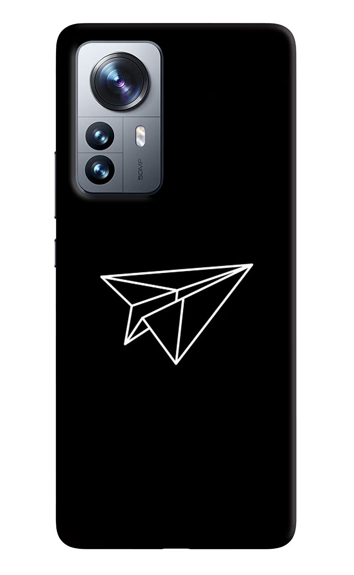 Paper Plane White Mi 12 Pro 5G Back Cover