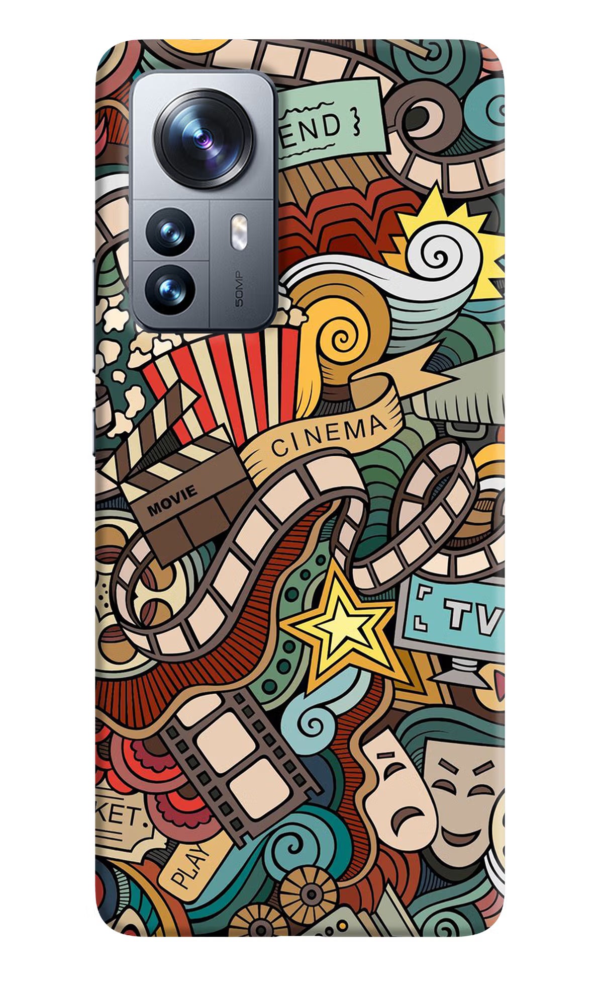 Cinema Abstract Mi 12 Pro 5G Back Cover