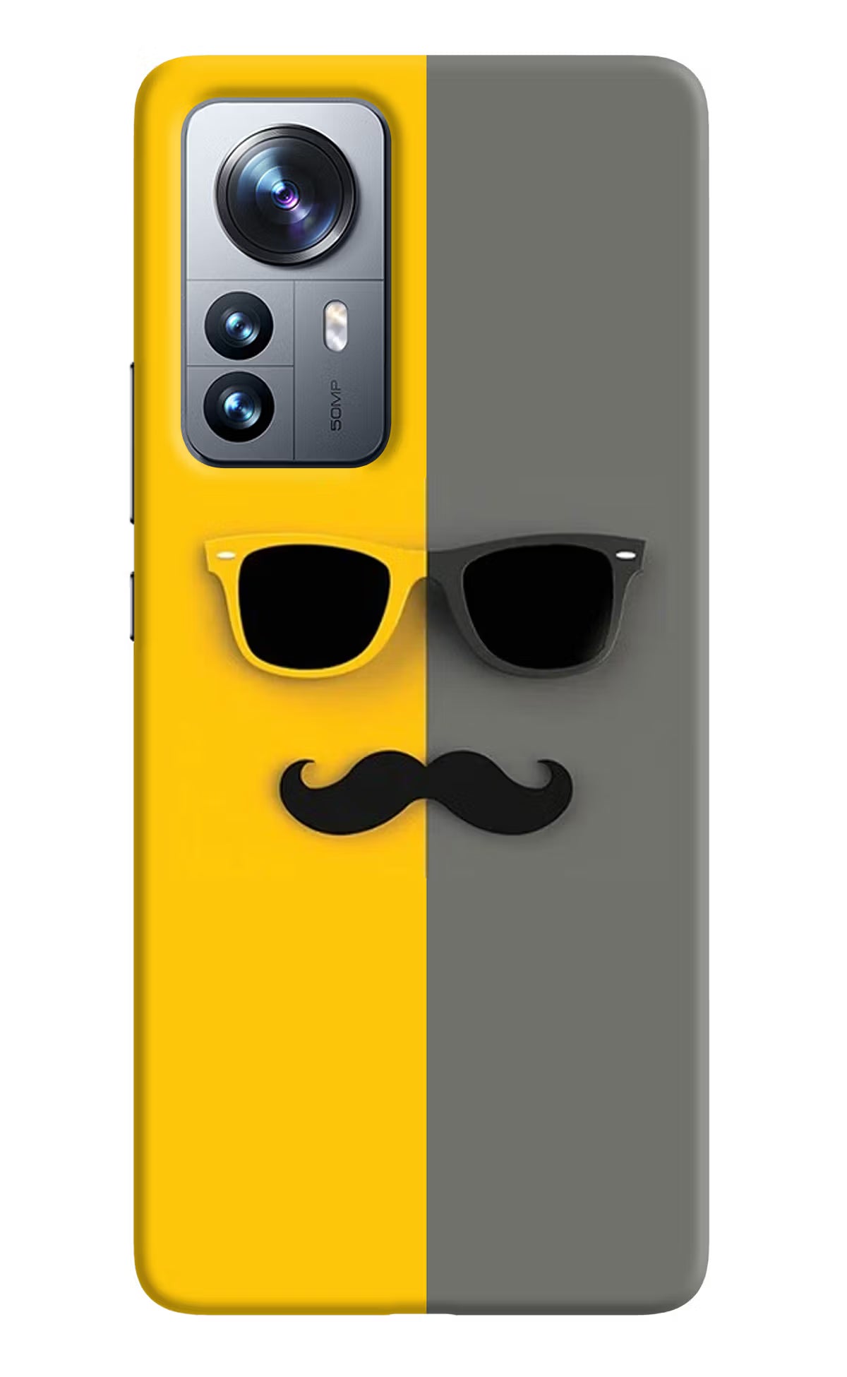 Sunglasses with Mustache Mi 12 Pro 5G Back Cover