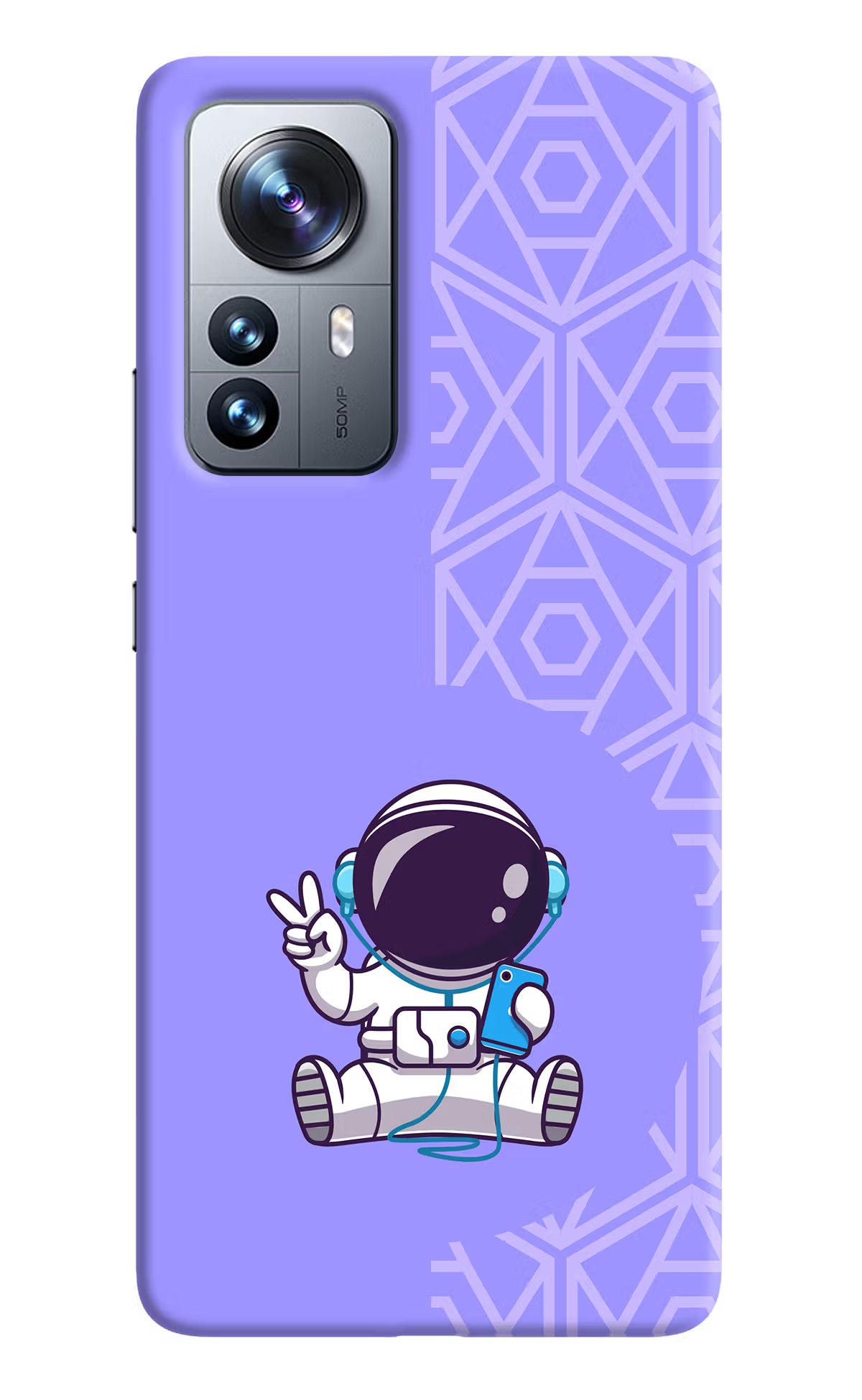 Cute Astronaut Chilling Mi 12 Pro 5G Back Cover