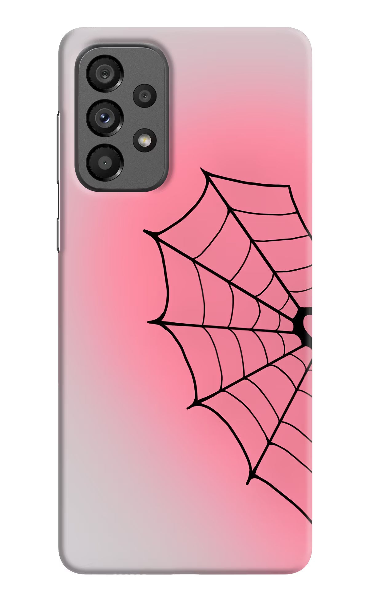 Pink Web Samsung A73 5G Back Cover - Pink Web Samsung A73 5G Back Cover Pink Web Samsung A73 5G Back Cover