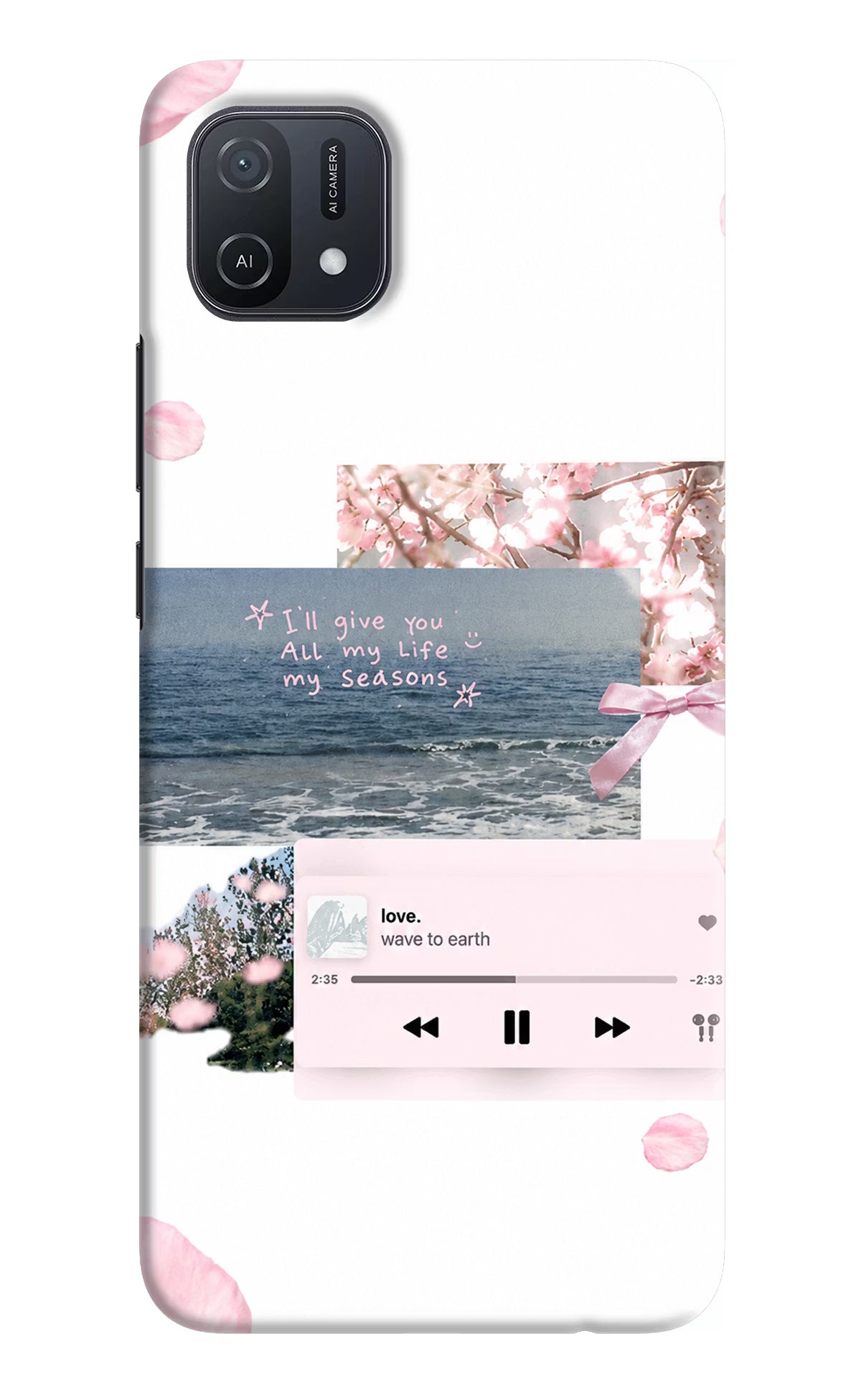 Wave to earth Oppo A16k/A16e Back Cover - Wave to earth Oppo A16k/A16e Back Cover Wave to earth Oppo A16k/A16e Back Cover