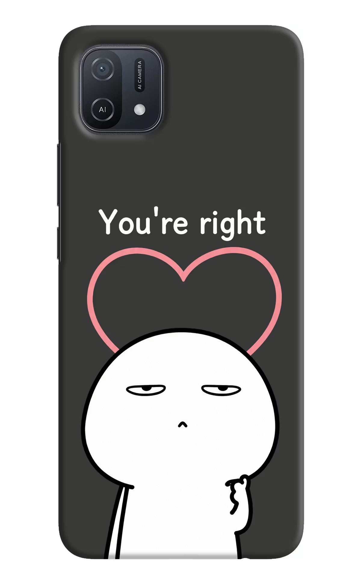 You're Right Oppo A16k/A16e Back Cover - You're Right Oppo A16k/A16e Back Cover You're Right Oppo A16k/A16e Back Cover
