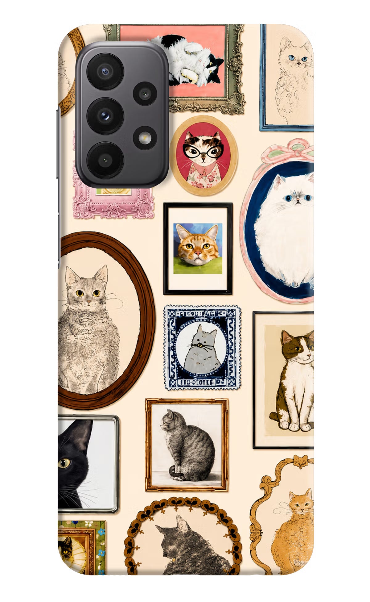 Mirror Cats Samsung A23 Back Cover - Mirror Cats Samsung A23 Back Cover Mirror Cats Samsung A23 Back Cover